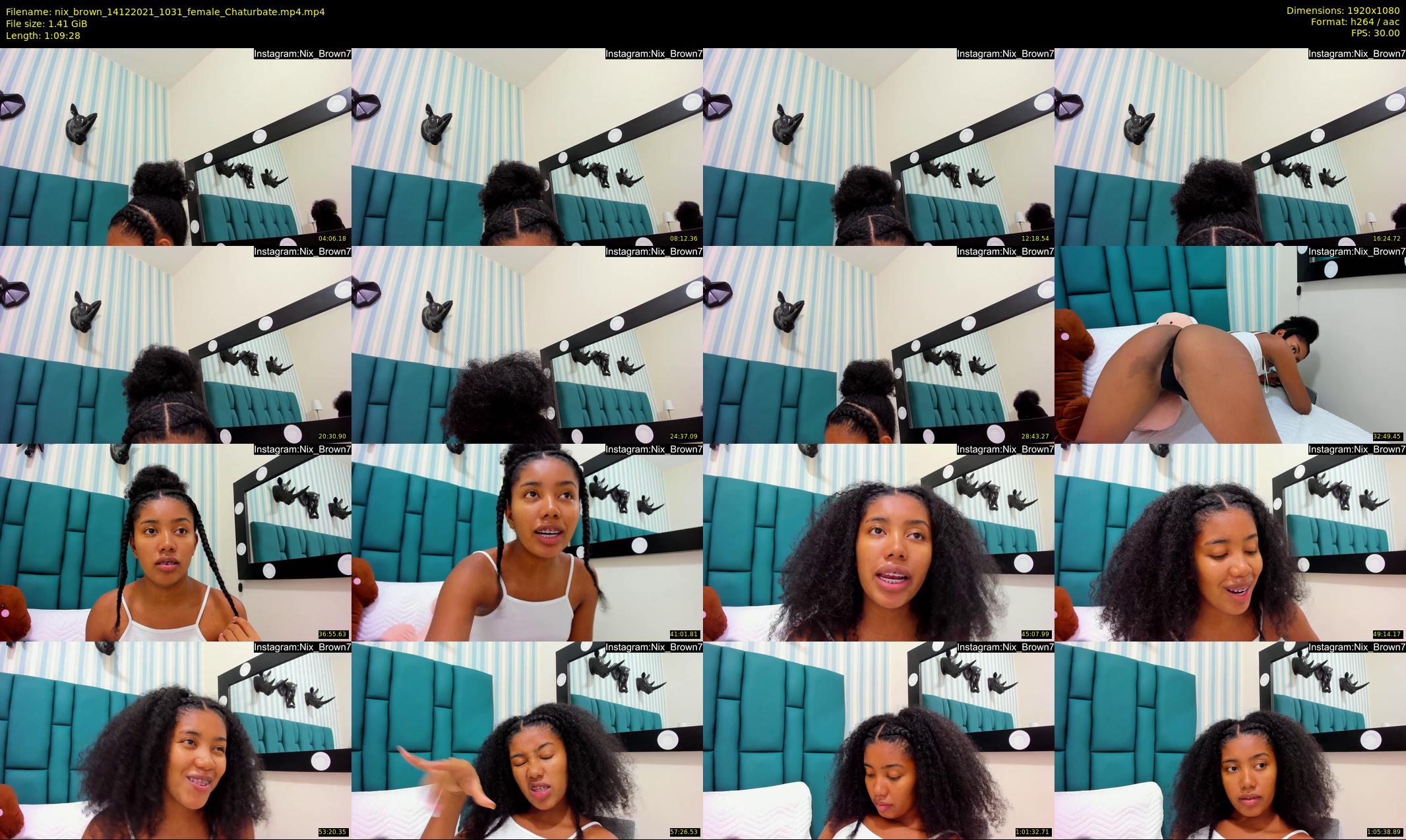 nix_brown — 70 minute Chaturbate female cam show recording, 1080p, Dec 14, 2021