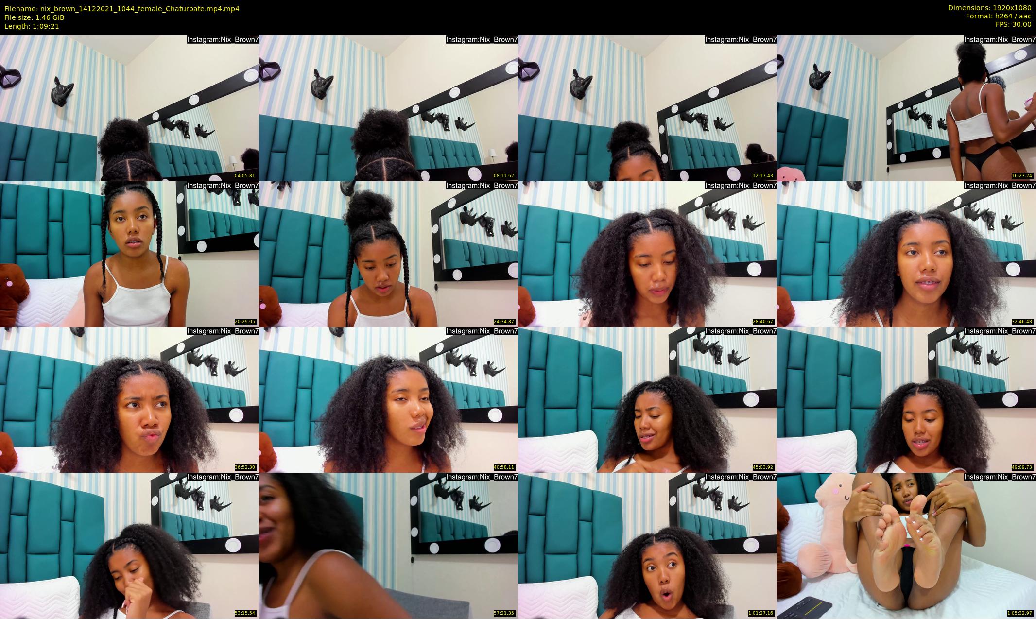 nix_brown — 70 minute Chaturbate female cam show recording, 1080p, Dec 14, 2021