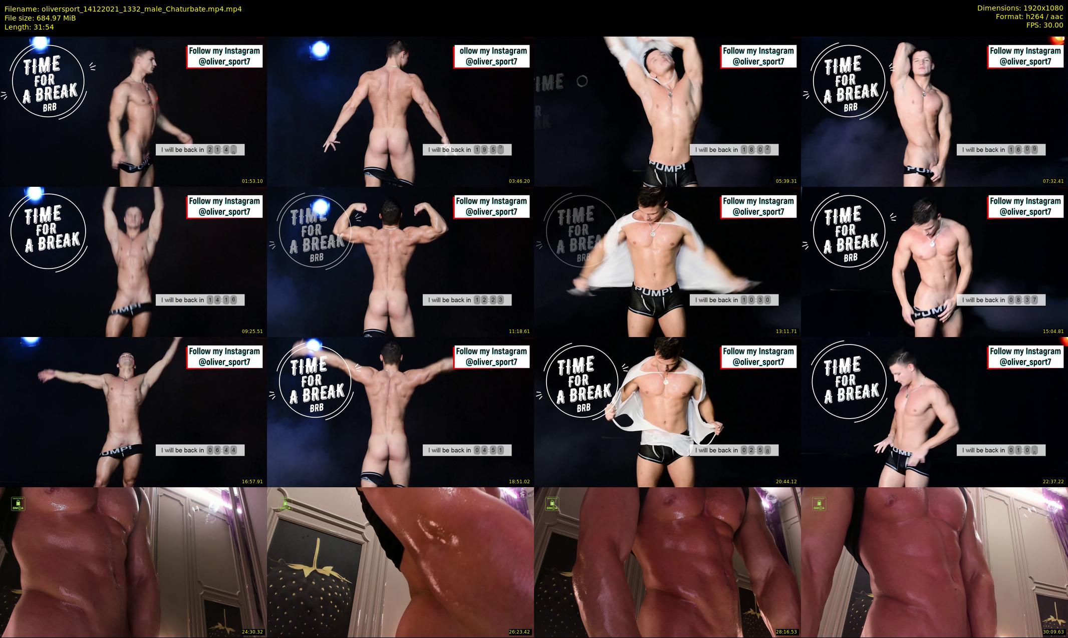 oliversport — 32 minute Chaturbate male cam show recording, 1080p, Dec 14, 2021