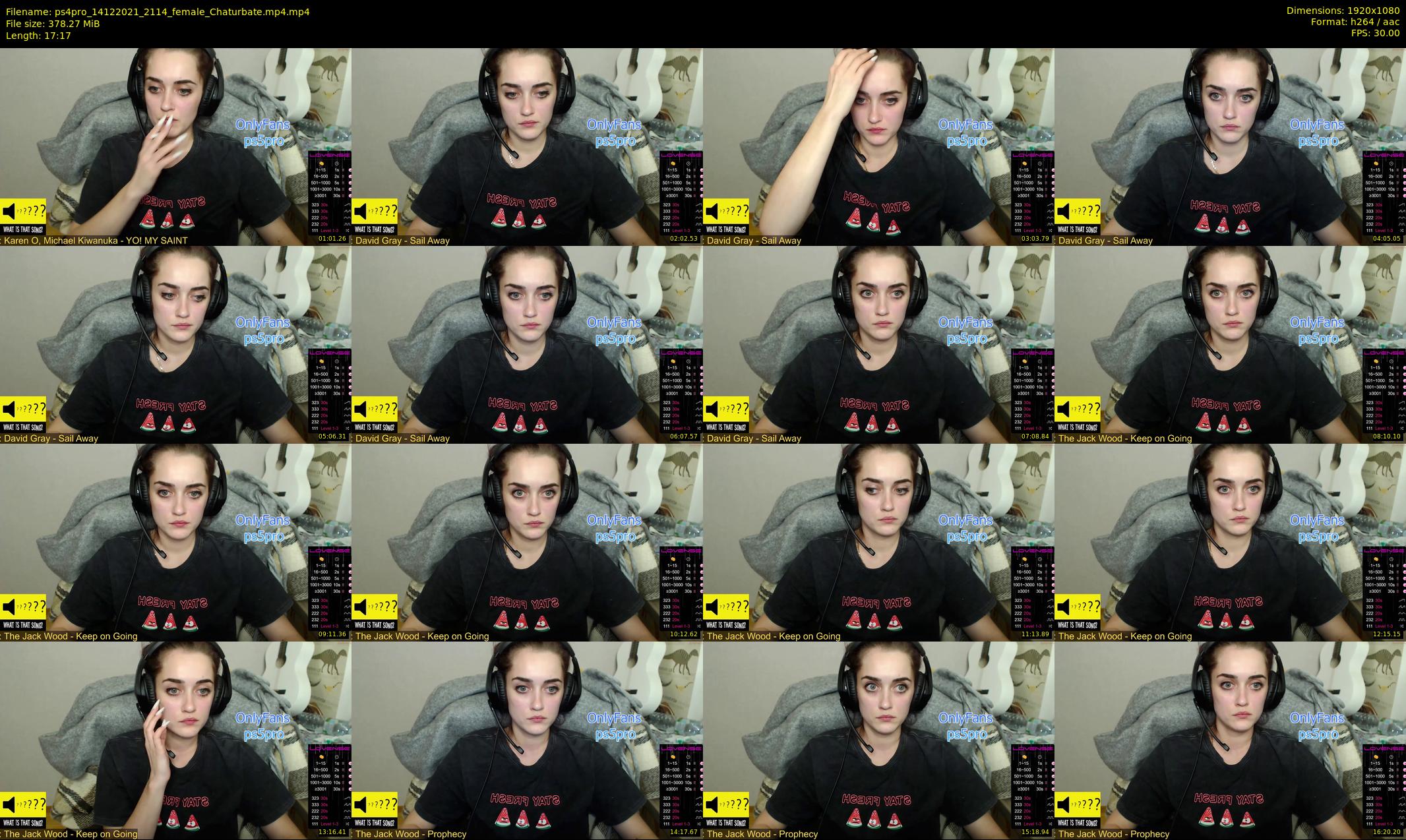ps4pro — 18 minute Chaturbate female cam show recording, 1080p, Dec 14, 2021