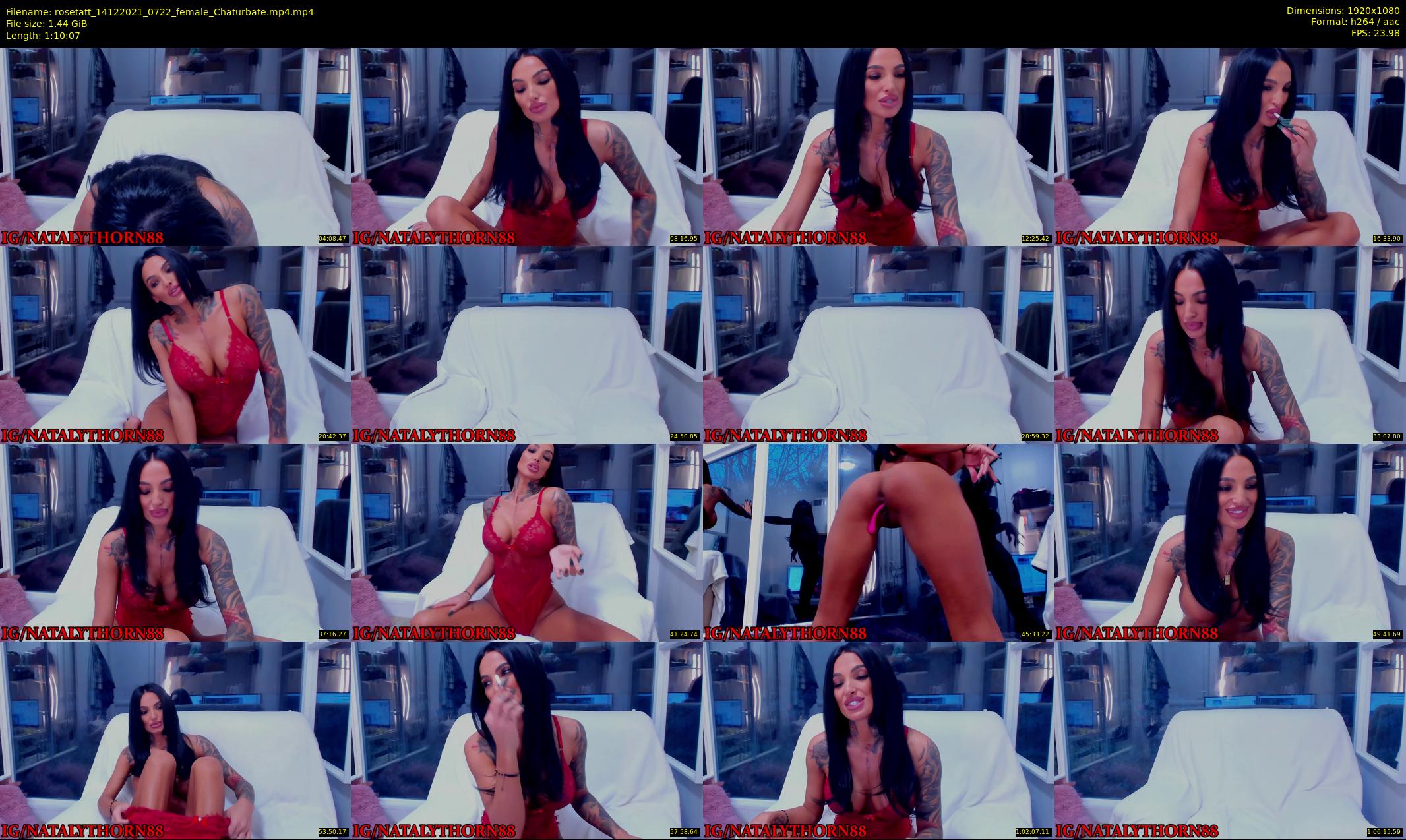 rosetatt — 71 minute Chaturbate female cam show recording, 1080p, Dec 14, 2021