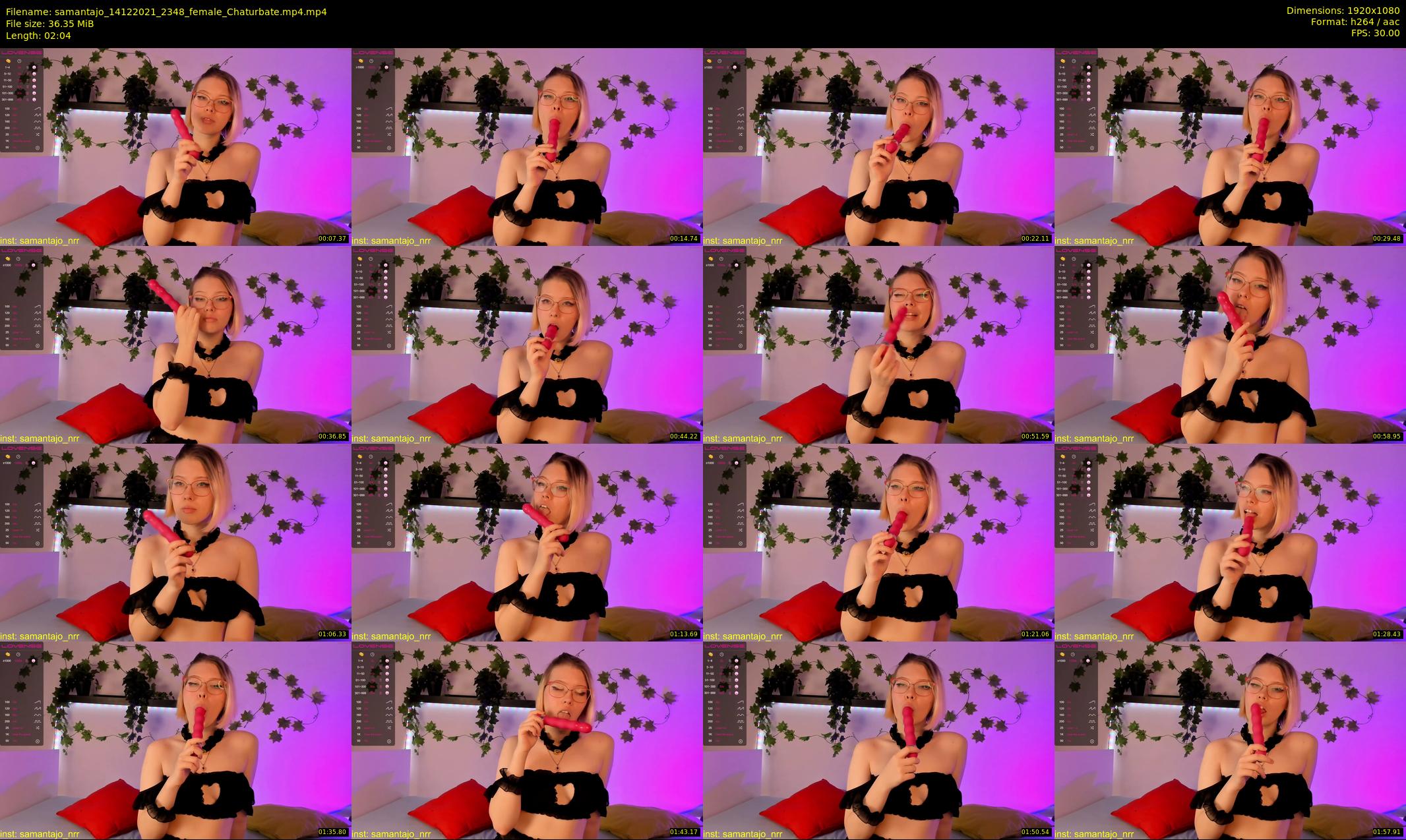 samantajo — 3 minute Chaturbate female cam show recording, 1080p, Dec 14, 2021