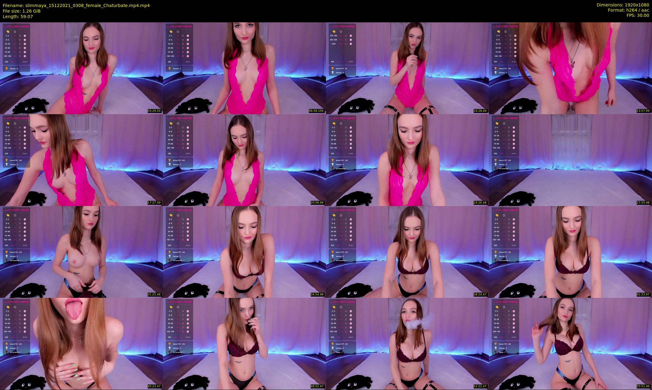 slimmaya — 60 minute Chaturbate female cam show recording, 1080p, Dec 15, 2021