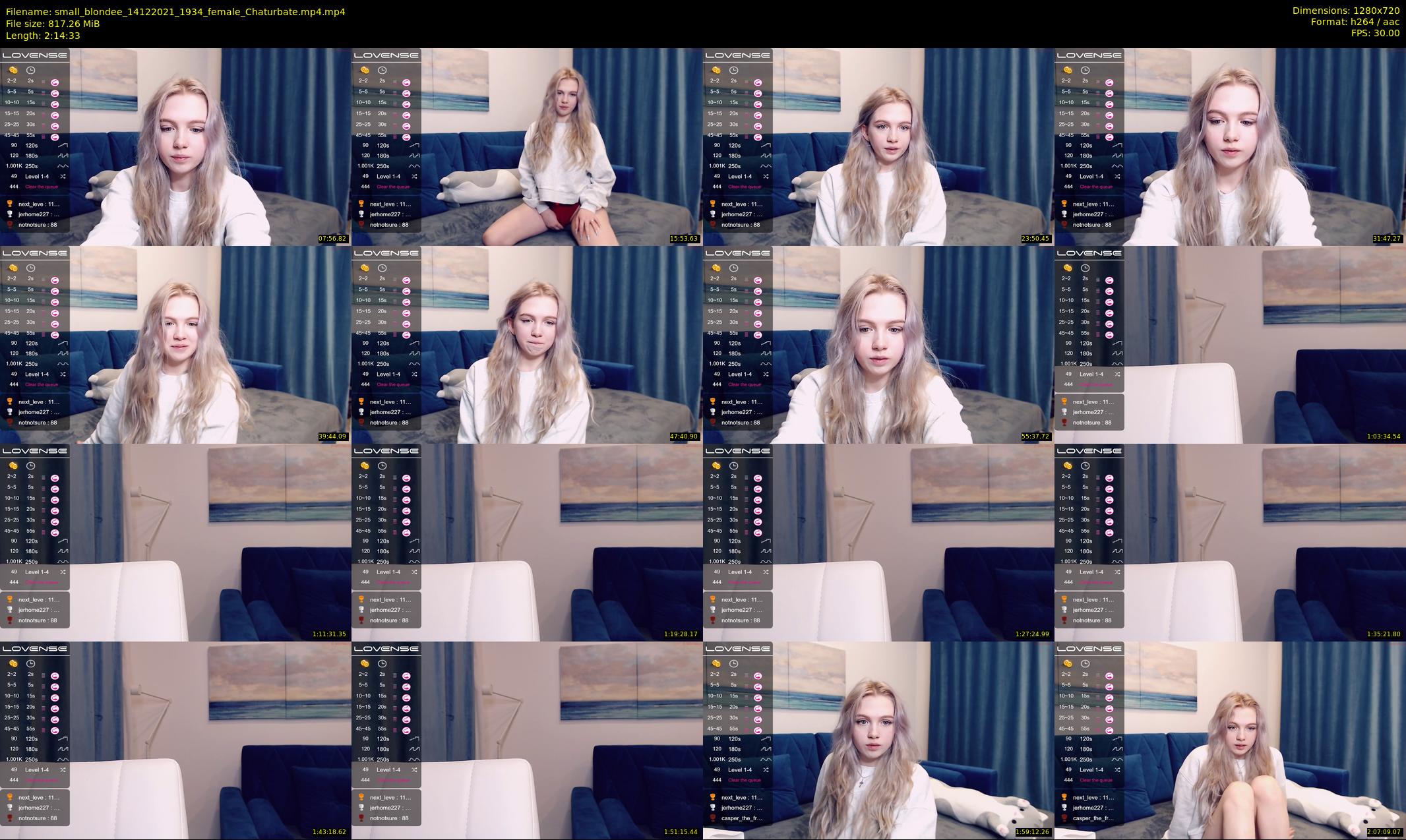 small_blondee — 135 minute Chaturbate female cam show recording, 720p, Dec 14, 2021