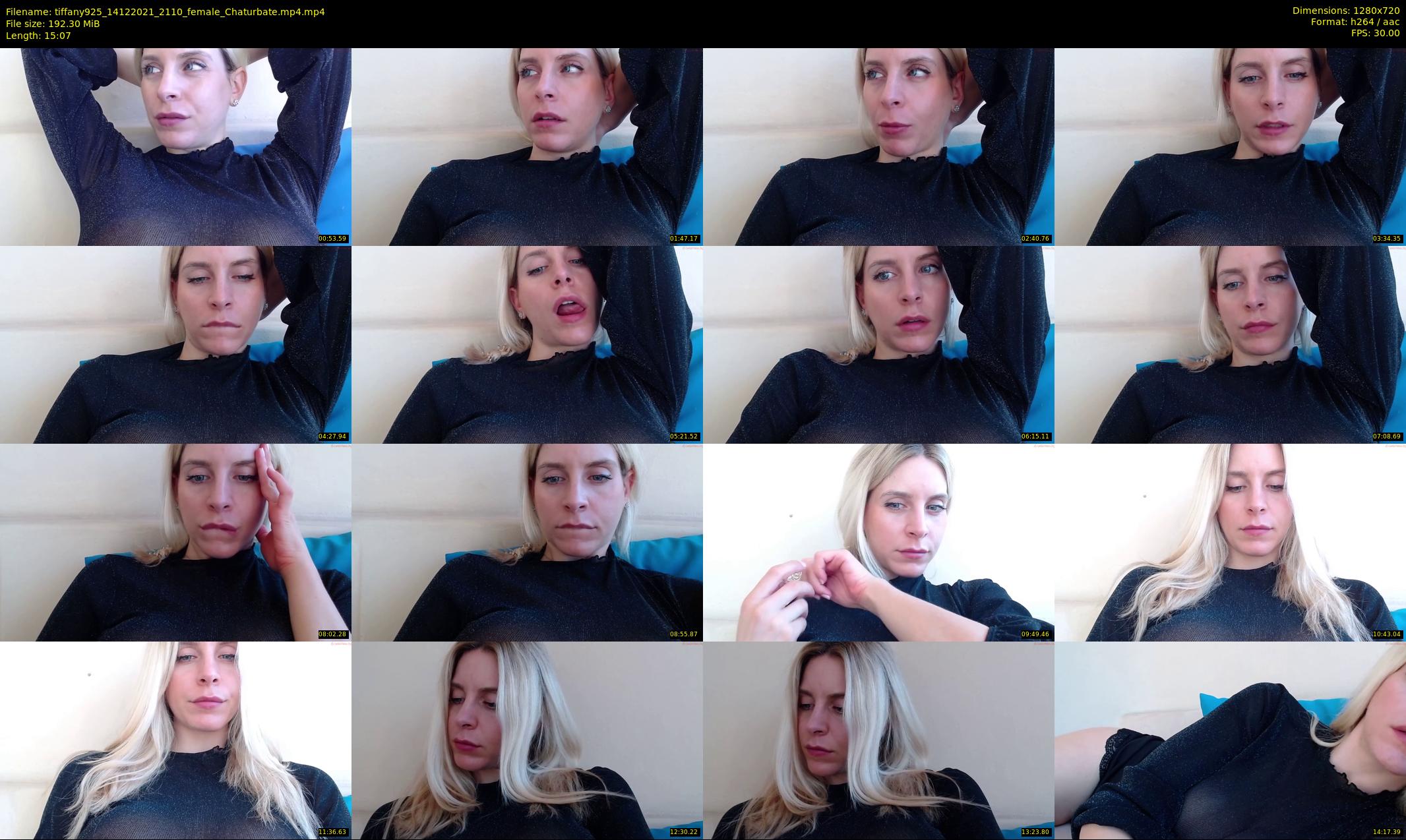 tiffany925 — 16 minute Chaturbate female cam show recording, 720p, Dec 14, 2021