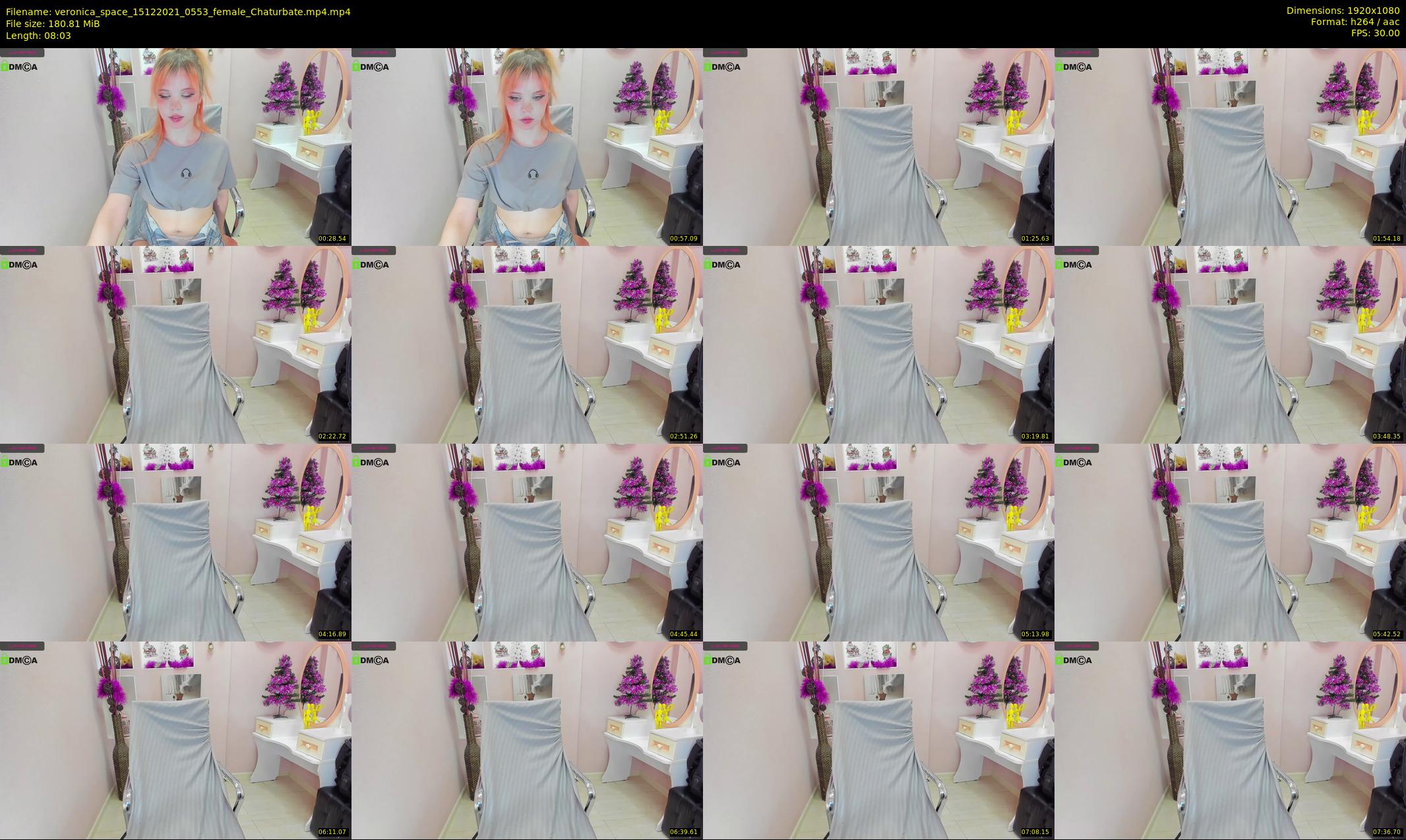 veronica_space — 9 minute Chaturbate female cam show recording, 1080p, Dec 15, 2021