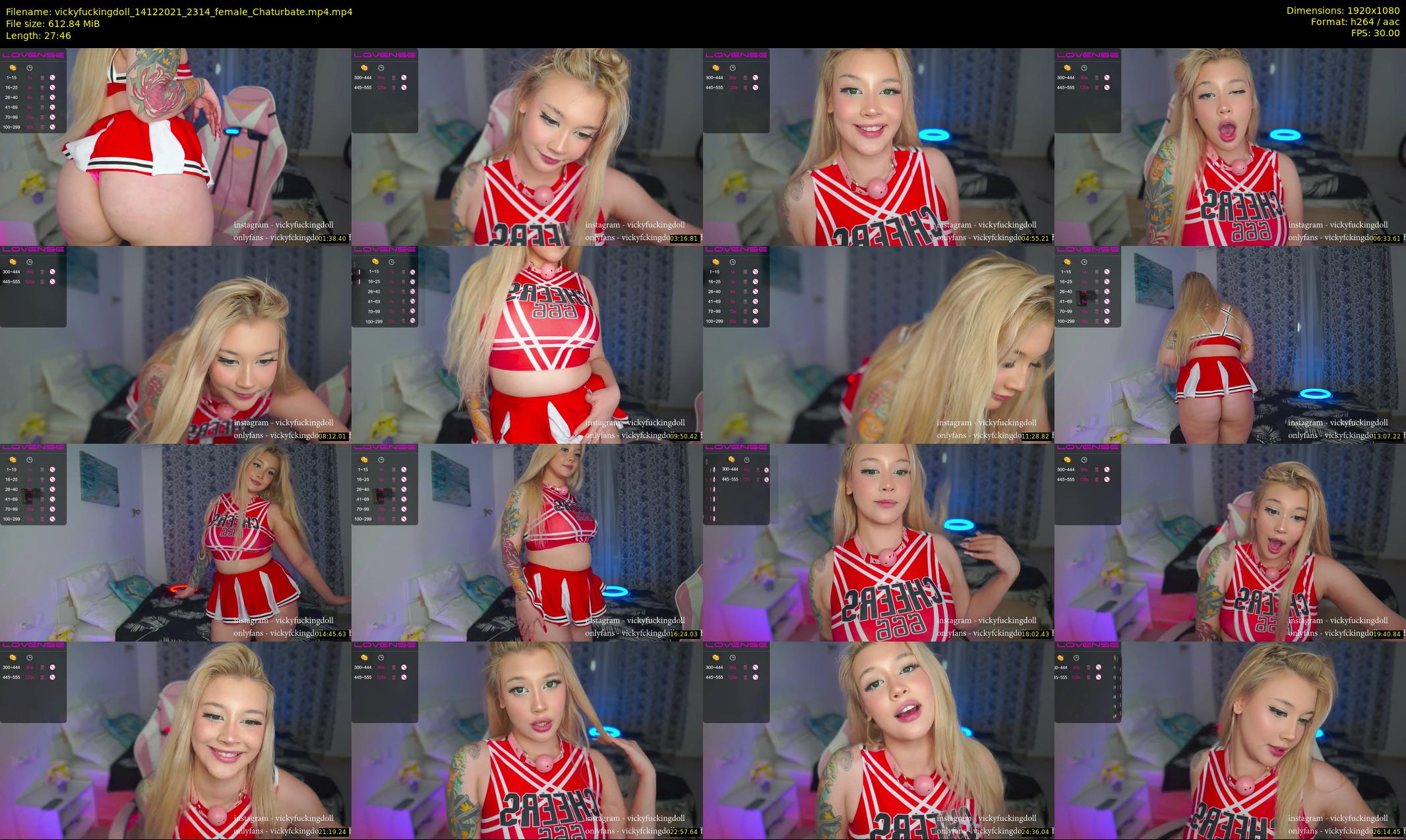 vickyfuckingdoll — 28 minute Chaturbate female cam show recording, 1080p, Dec 14, 2021