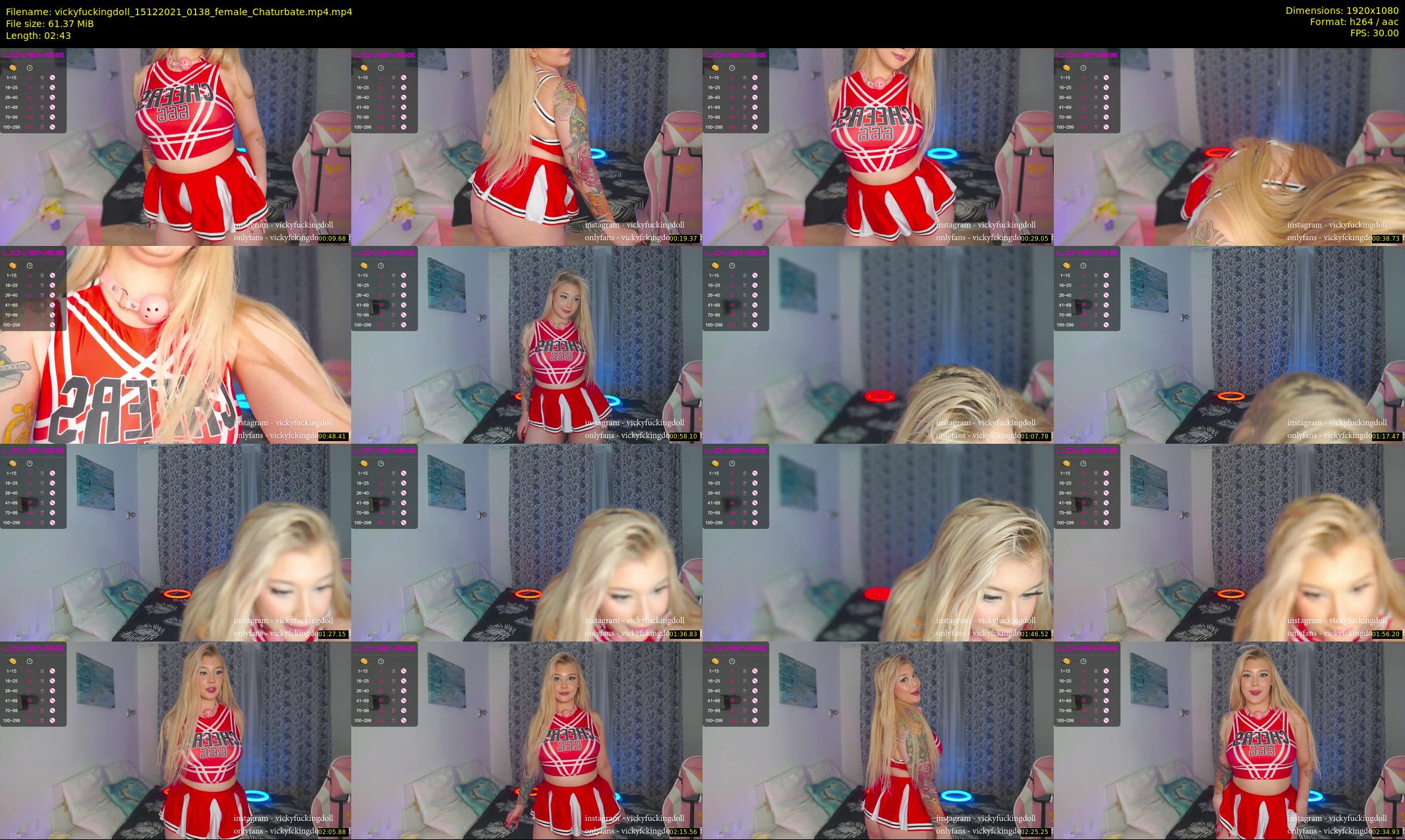 vickyfuckingdoll — 3 minute Chaturbate female cam show recording, 1080p, Dec 15, 2021