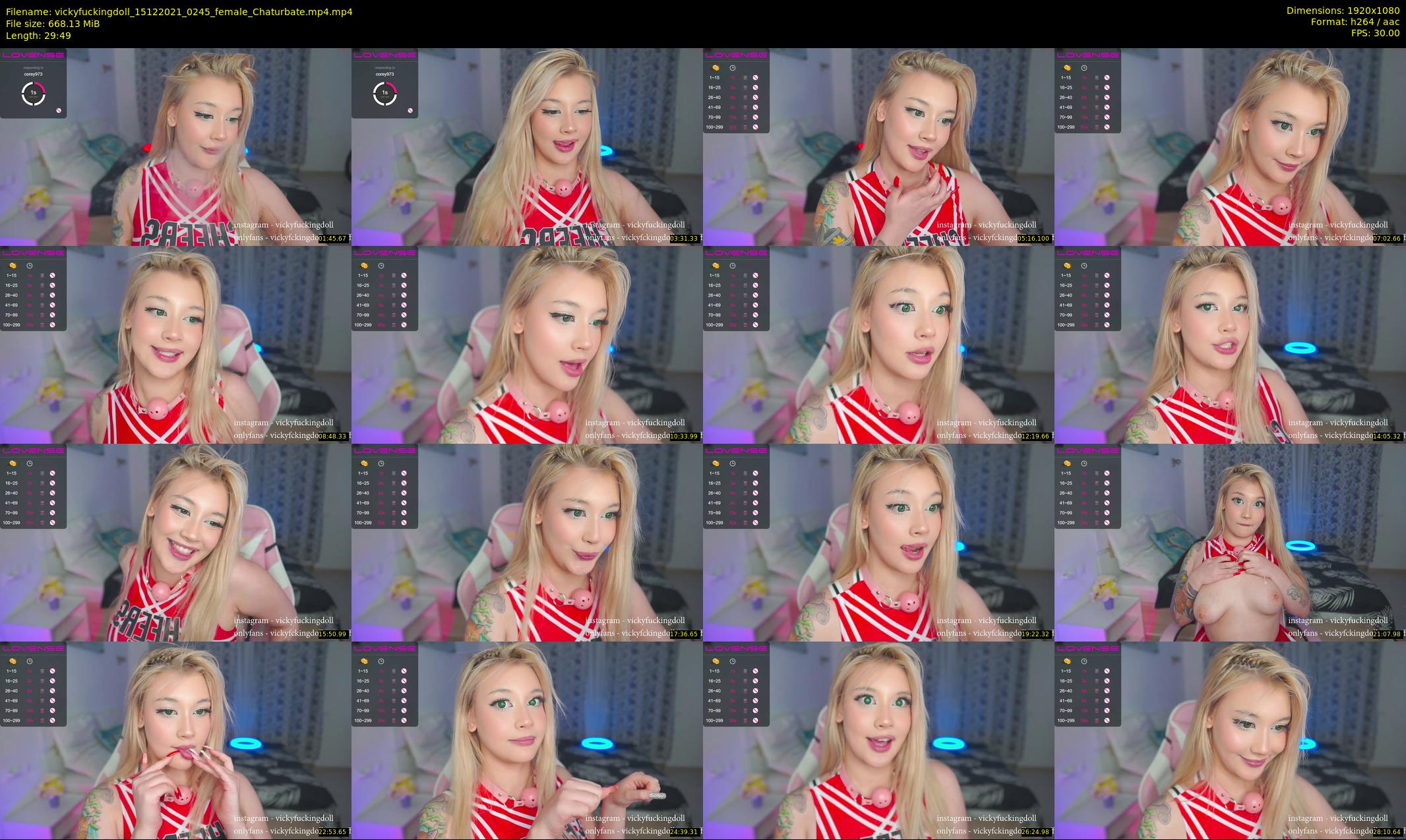 vickyfuckingdoll — 30 minute Chaturbate female cam show recording, 1080p, Dec 15, 2021