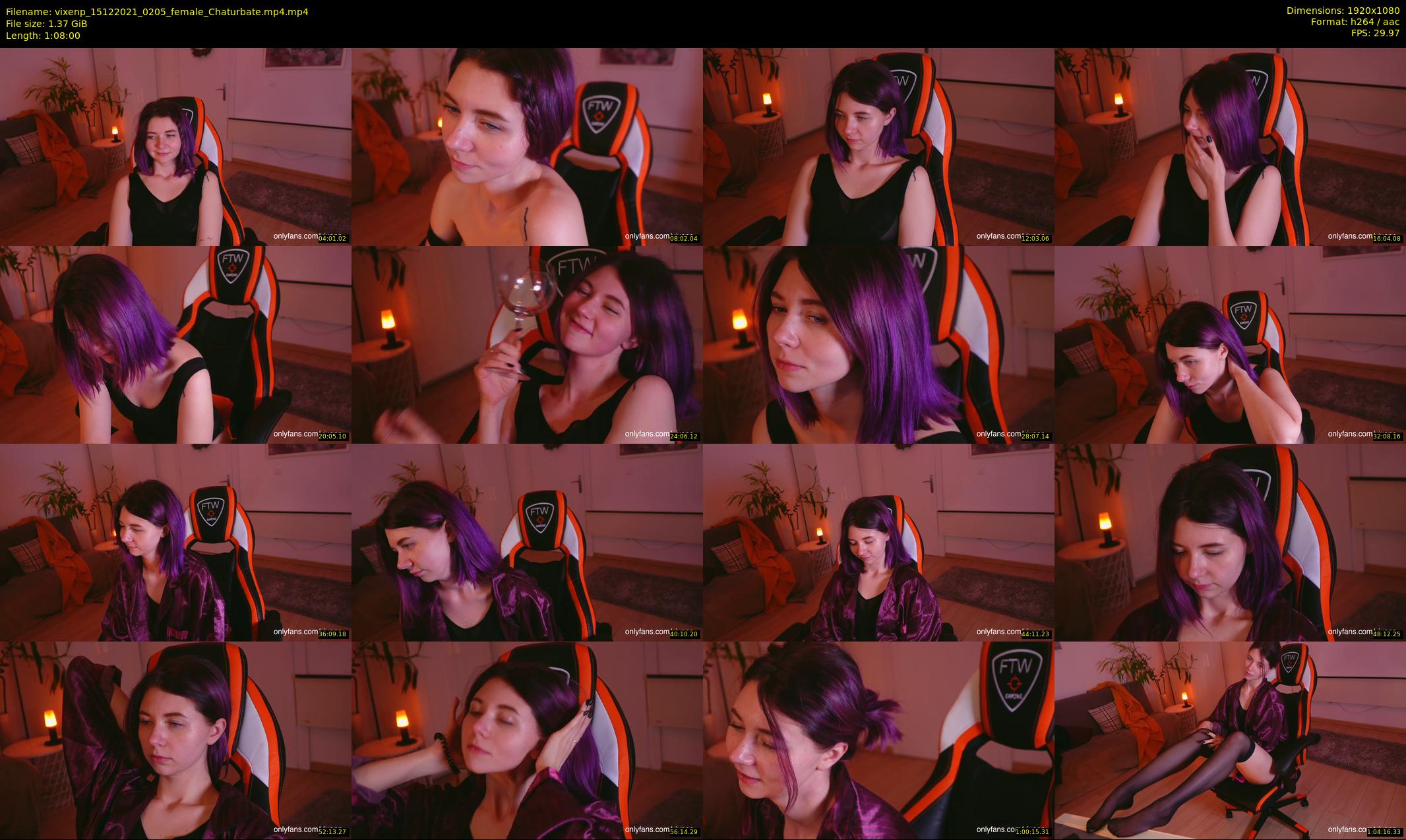 vixenp — 68 minute Chaturbate female cam show recording, 1080p, Dec 15, 2021