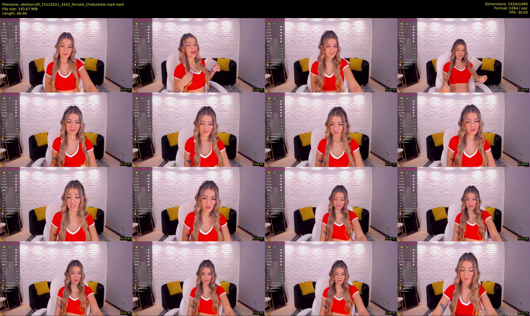 abellacroft — 9 minute Chaturbate female cam show recording, 1080p, Dec 15, 2021