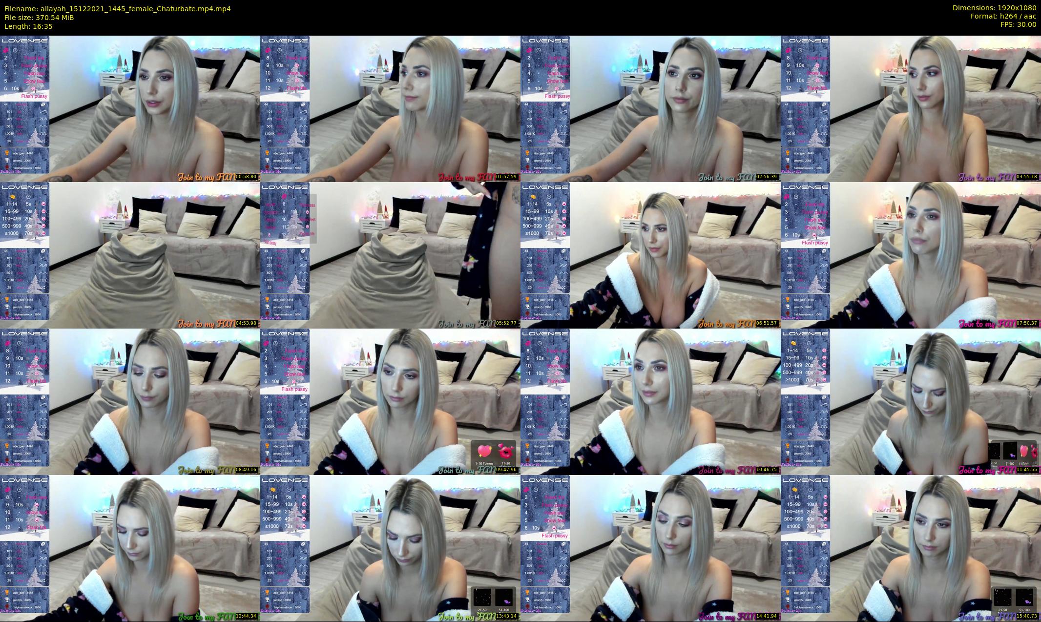 allayah — 17 minute Chaturbate female cam show recording, 1080p, Dec 15, 2021