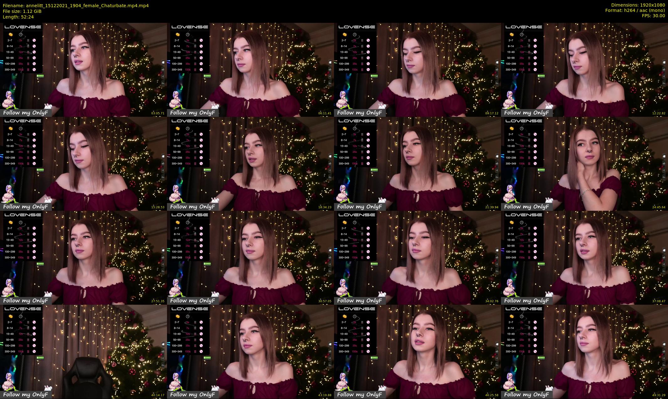 annelitt — 53 minute Chaturbate female cam show recording, 1080p, Dec 15, 2021