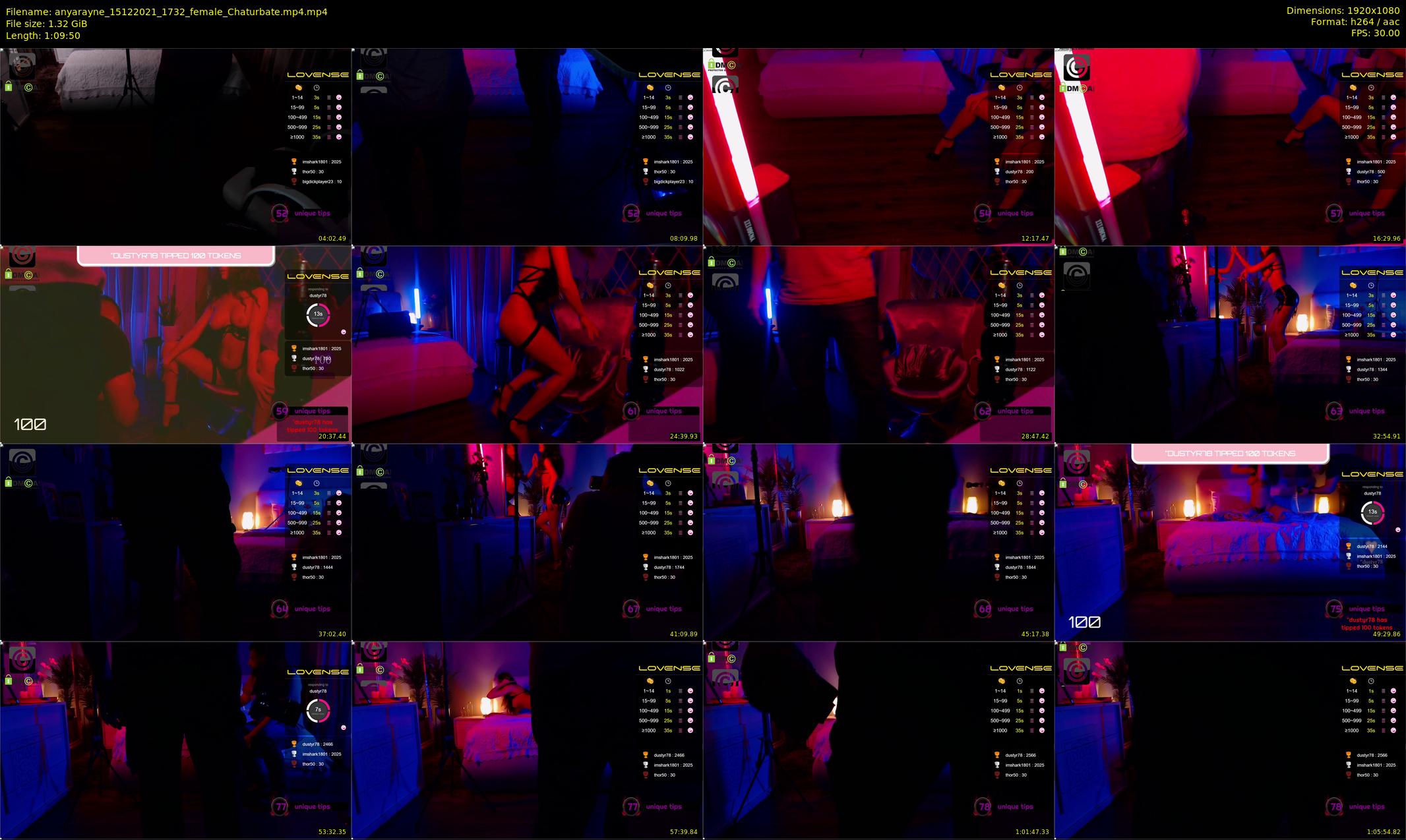 anyarayne — 70 minute Chaturbate female cam show recording, 1080p, Dec 15, 2021