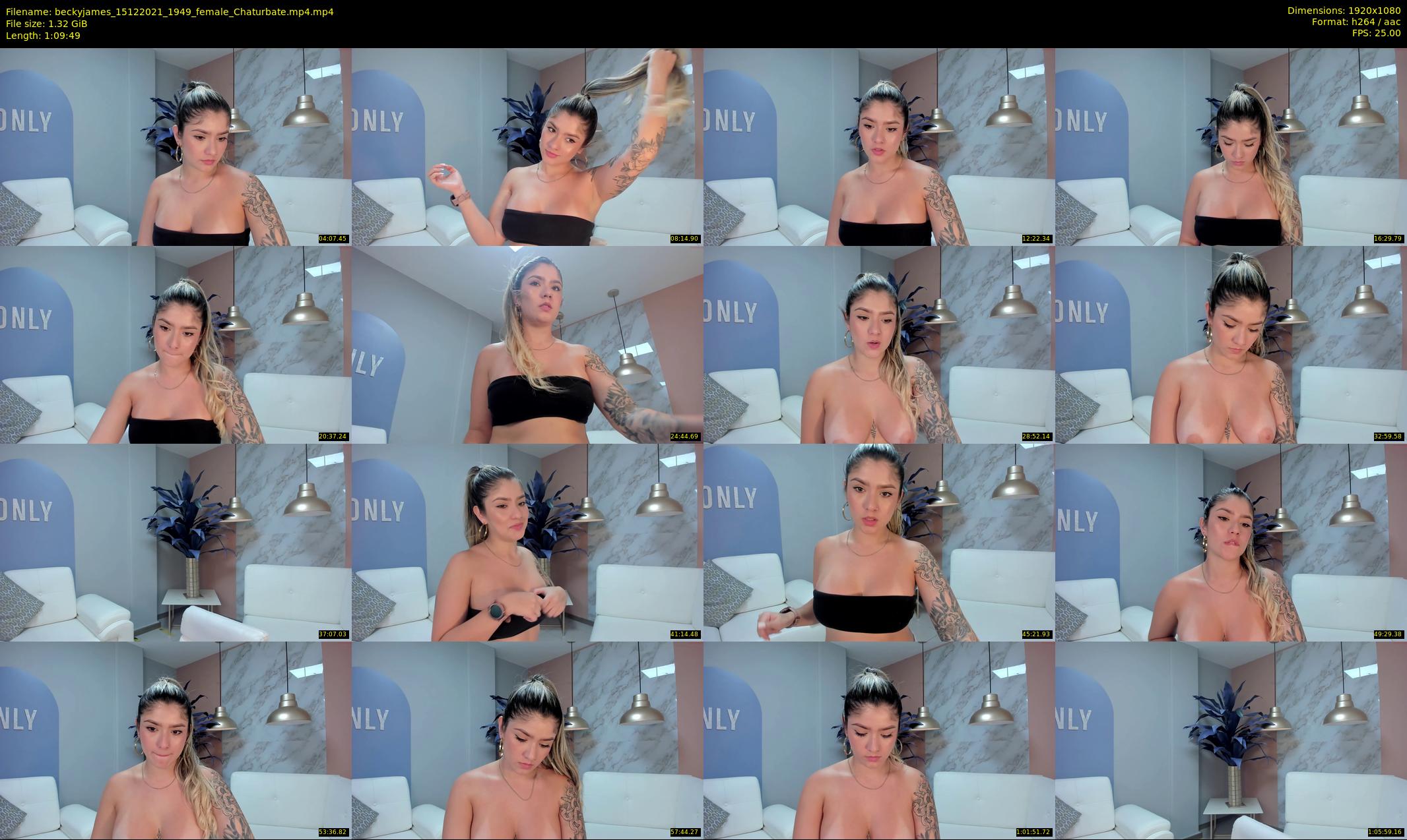 beckyjames — 70 minute Chaturbate female cam show recording, 1080p, Dec 15, 2021