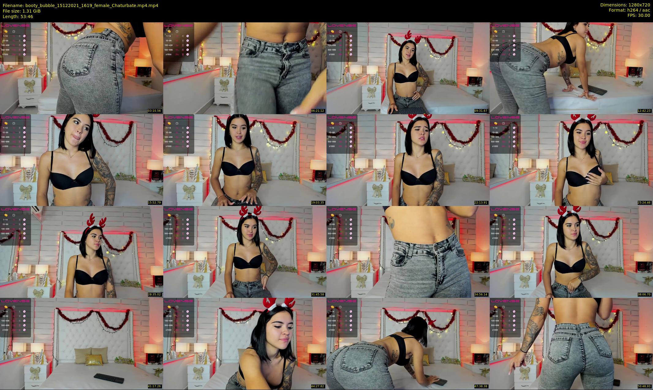 booty_bubble — 54 minute Chaturbate female cam show recording, 720p, Dec 15, 2021