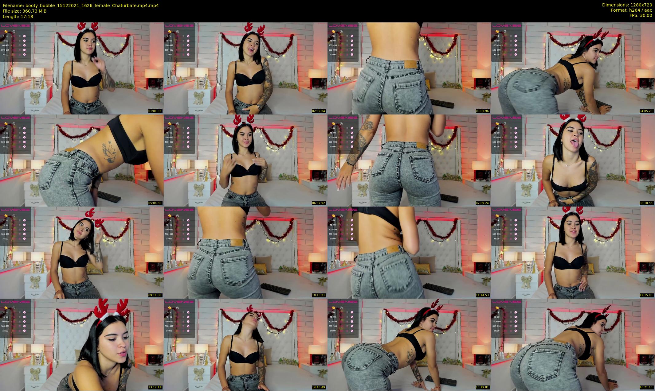 booty_bubble — 18 minute Chaturbate female cam show recording, 720p, Dec 15, 2021