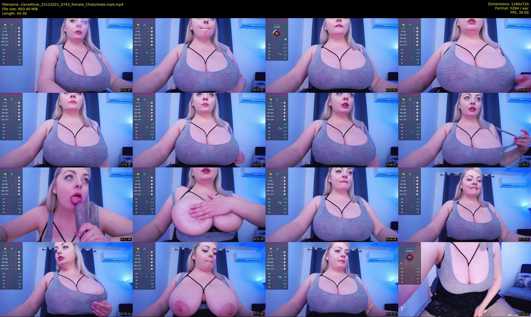 clara4love — 46 minute Chaturbate female cam show recording, 720p, Dec 15, 2021