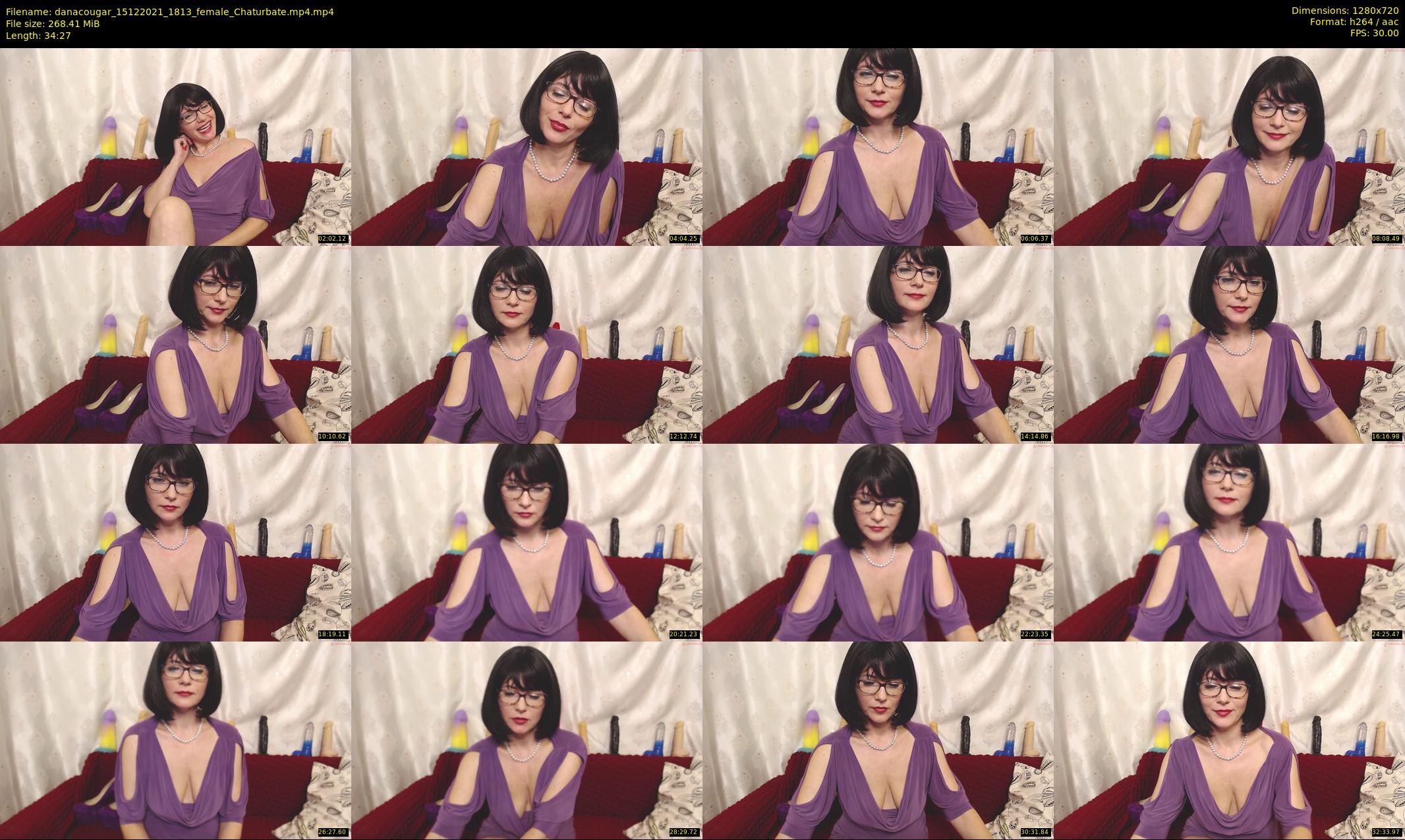 danacougar — 35 minute Chaturbate female cam show recording, 720p, Dec 15, 2021