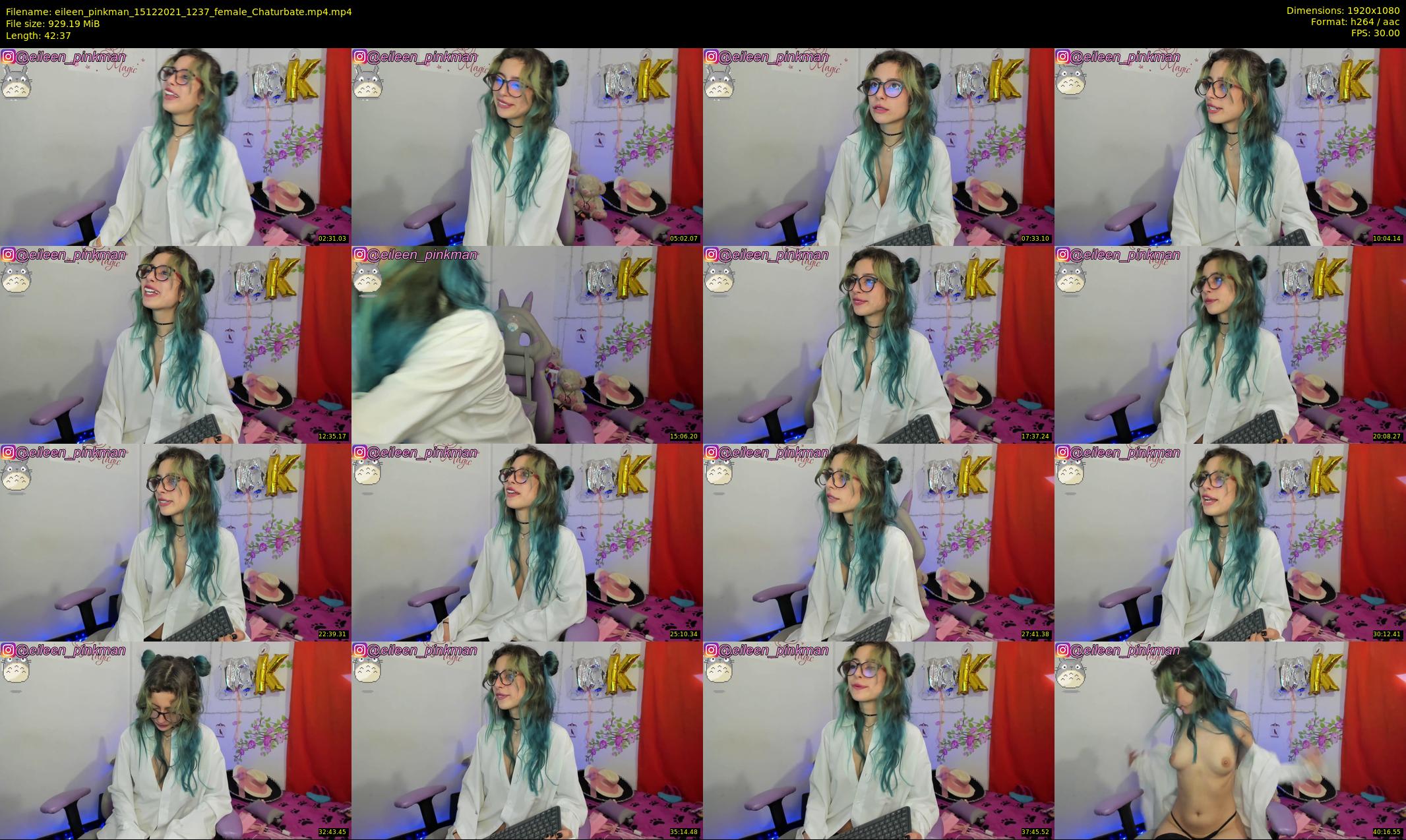 eileen_pinkman — 43 minute Chaturbate female cam show recording, 1080p, Dec 15, 2021