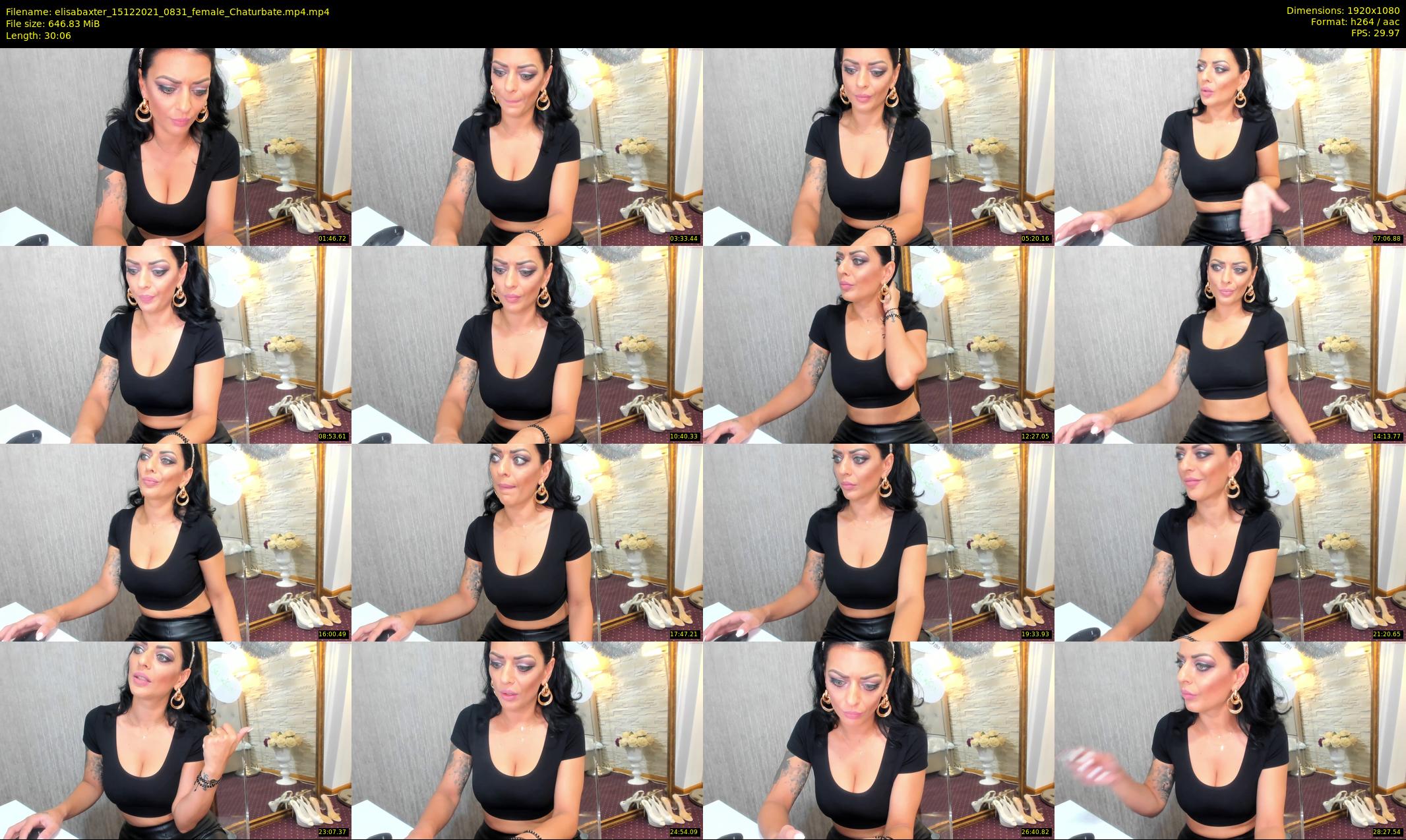 elisabaxter — 31 minute Chaturbate female cam show recording, 1080p, Dec 15, 2021
