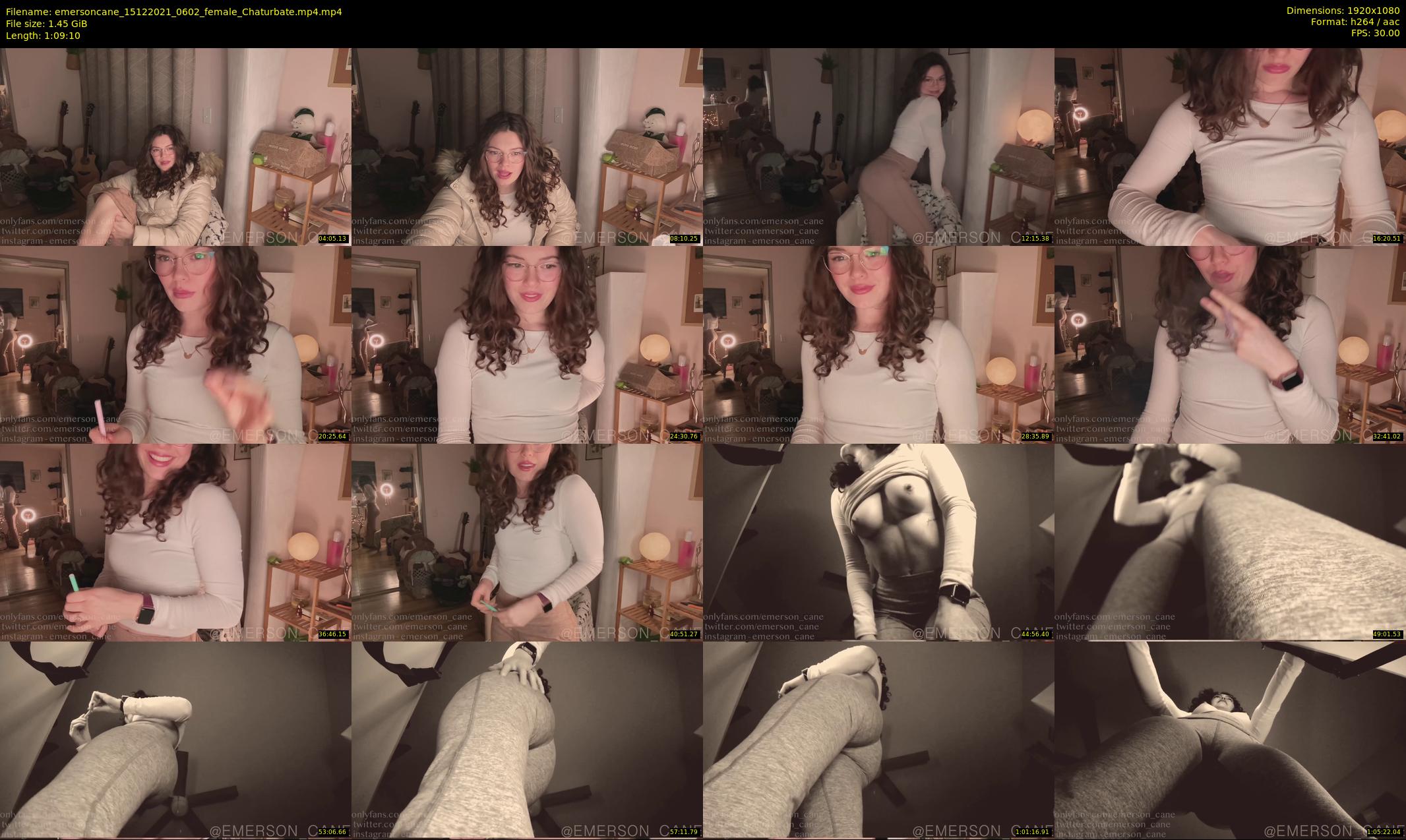 emersoncane — 70 minute Chaturbate female cam show recording, 1080p, Dec 15, 2021