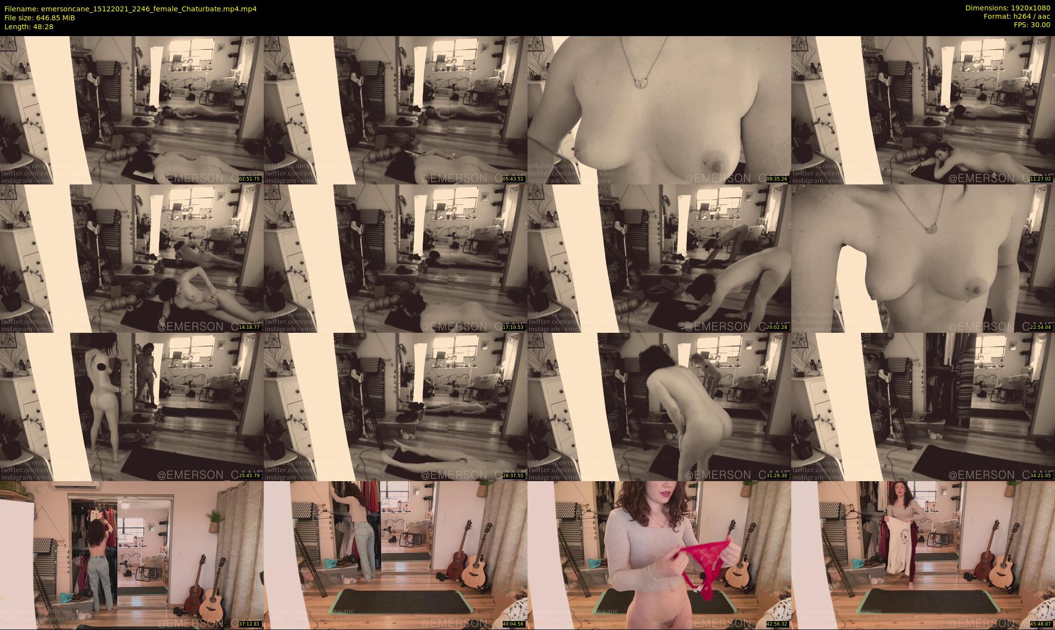 emersoncane — 49 minute Chaturbate female cam show recording, 1080p, Dec 15, 2021