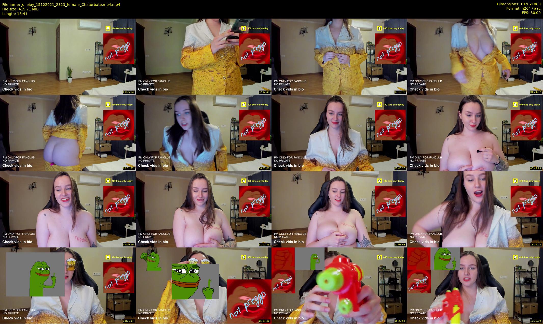 joliejoy — 19 minute Chaturbate female cam show recording, 1080p, Dec 15, 2021