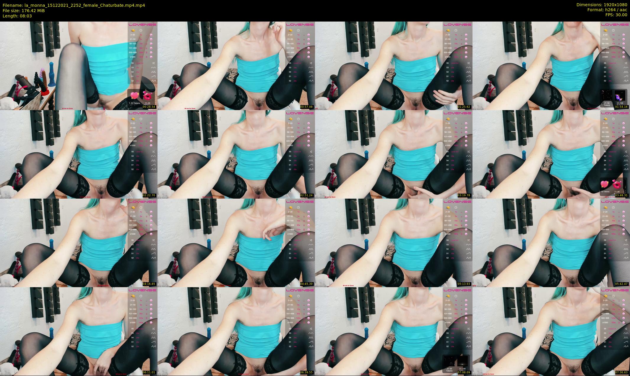 la_monna — 9 minute Chaturbate female cam show recording, 1080p, Dec 15, 2021