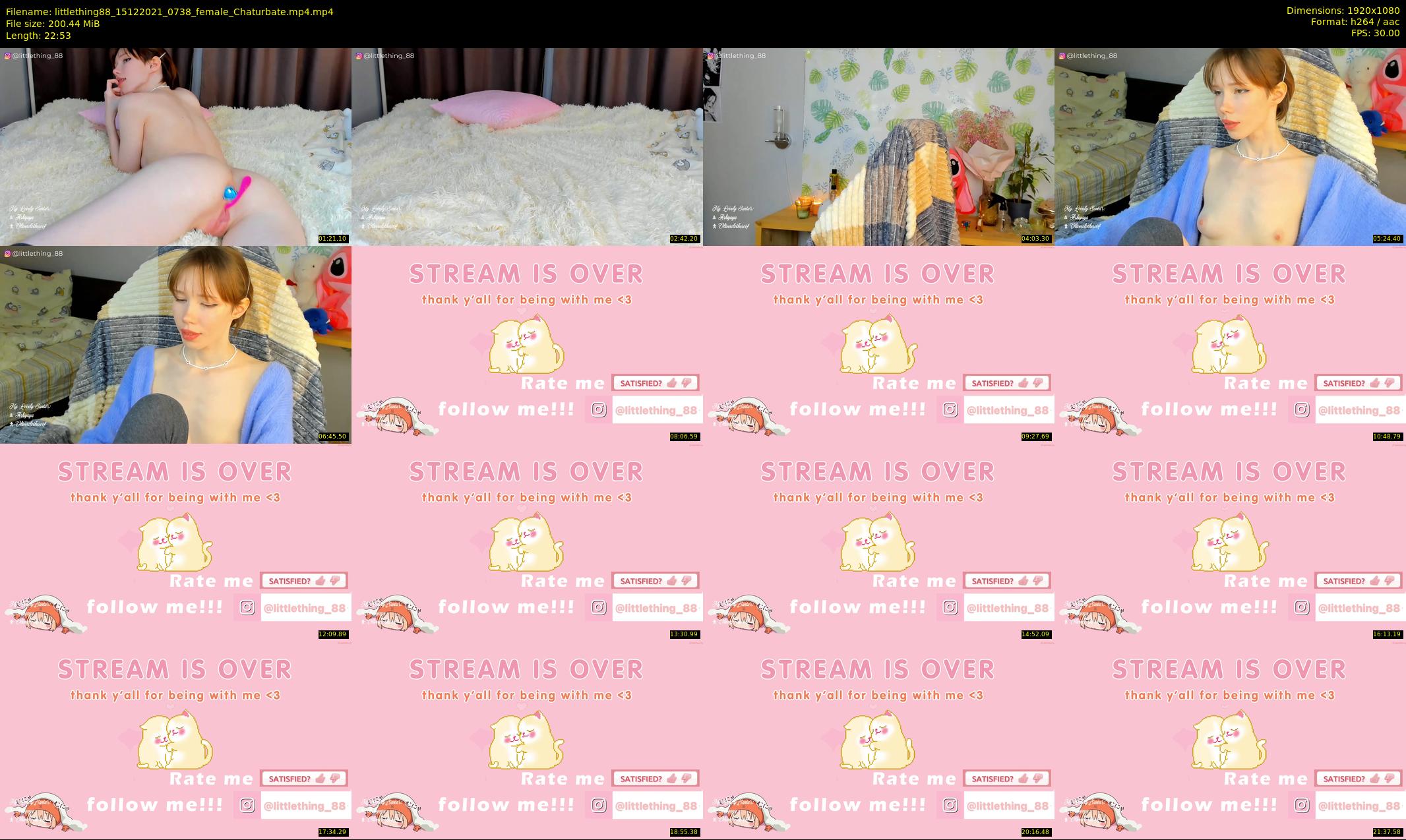 littlething88 — 23 minute Chaturbate female cam show recording, 1080p, Dec 15, 2021