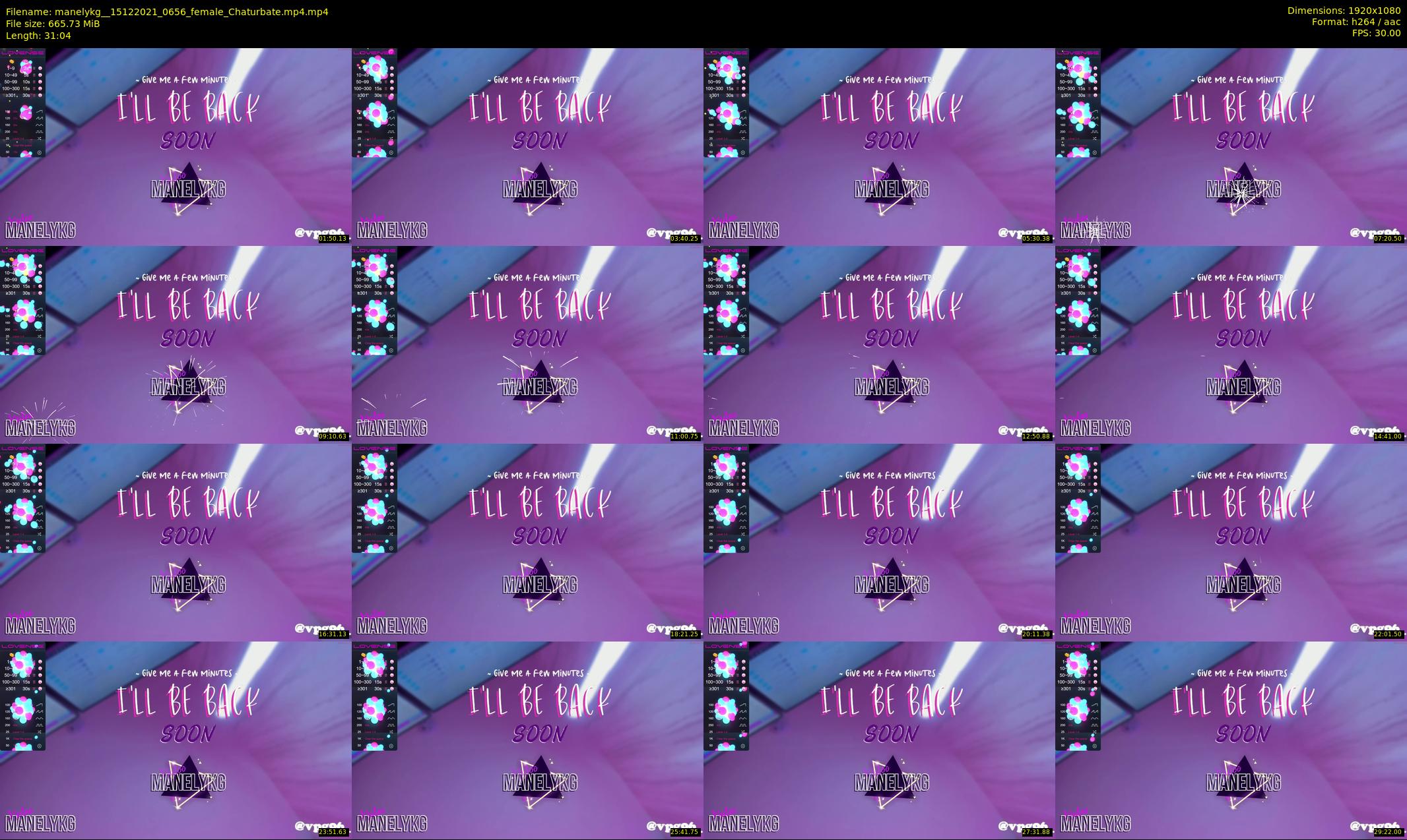 manelykg_ — 32 minute Chaturbate female cam show recording, 1080p, Dec 15, 2021