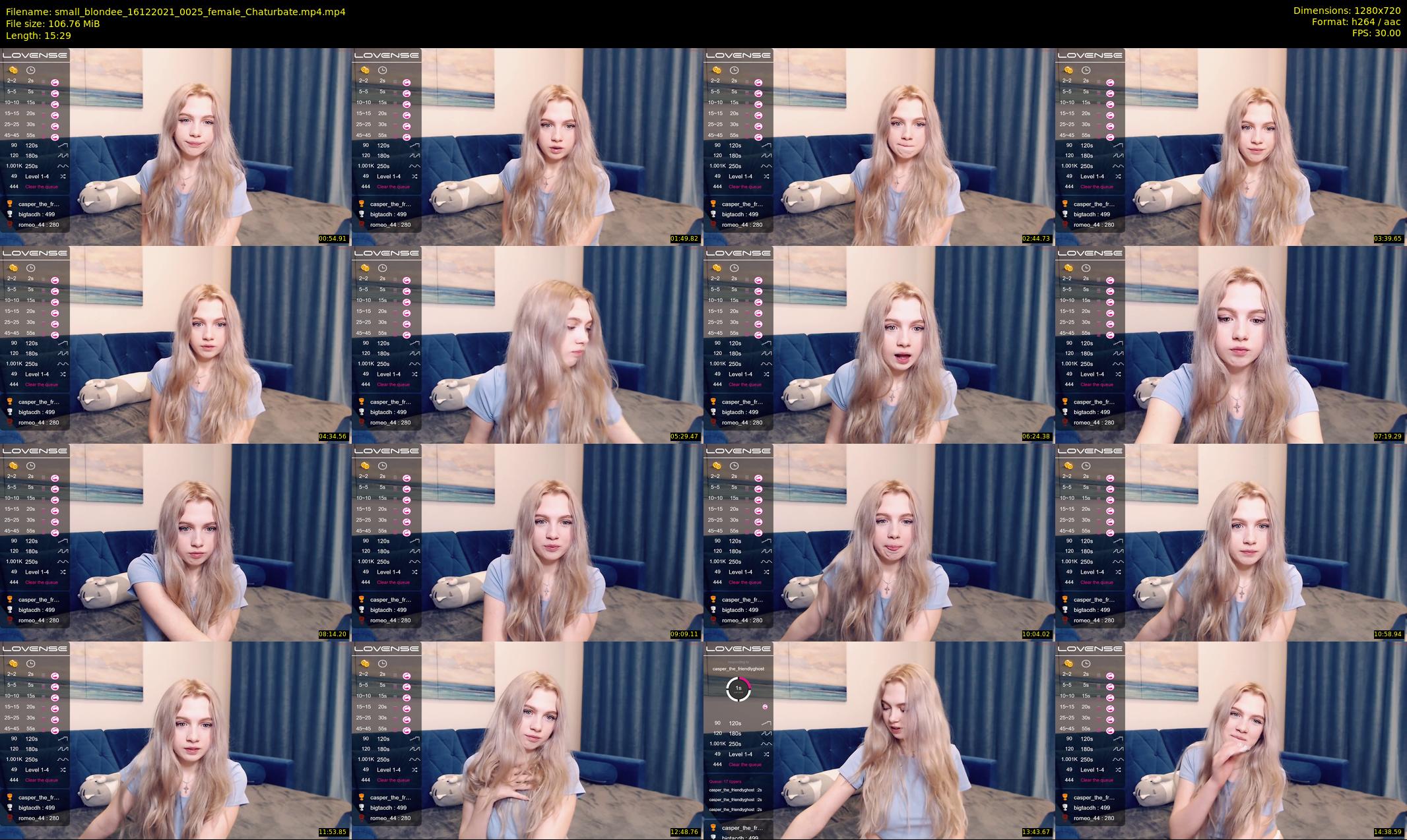 small_blondee — 16 minute Chaturbate female cam show recording, 720p, Dec 16, 2021