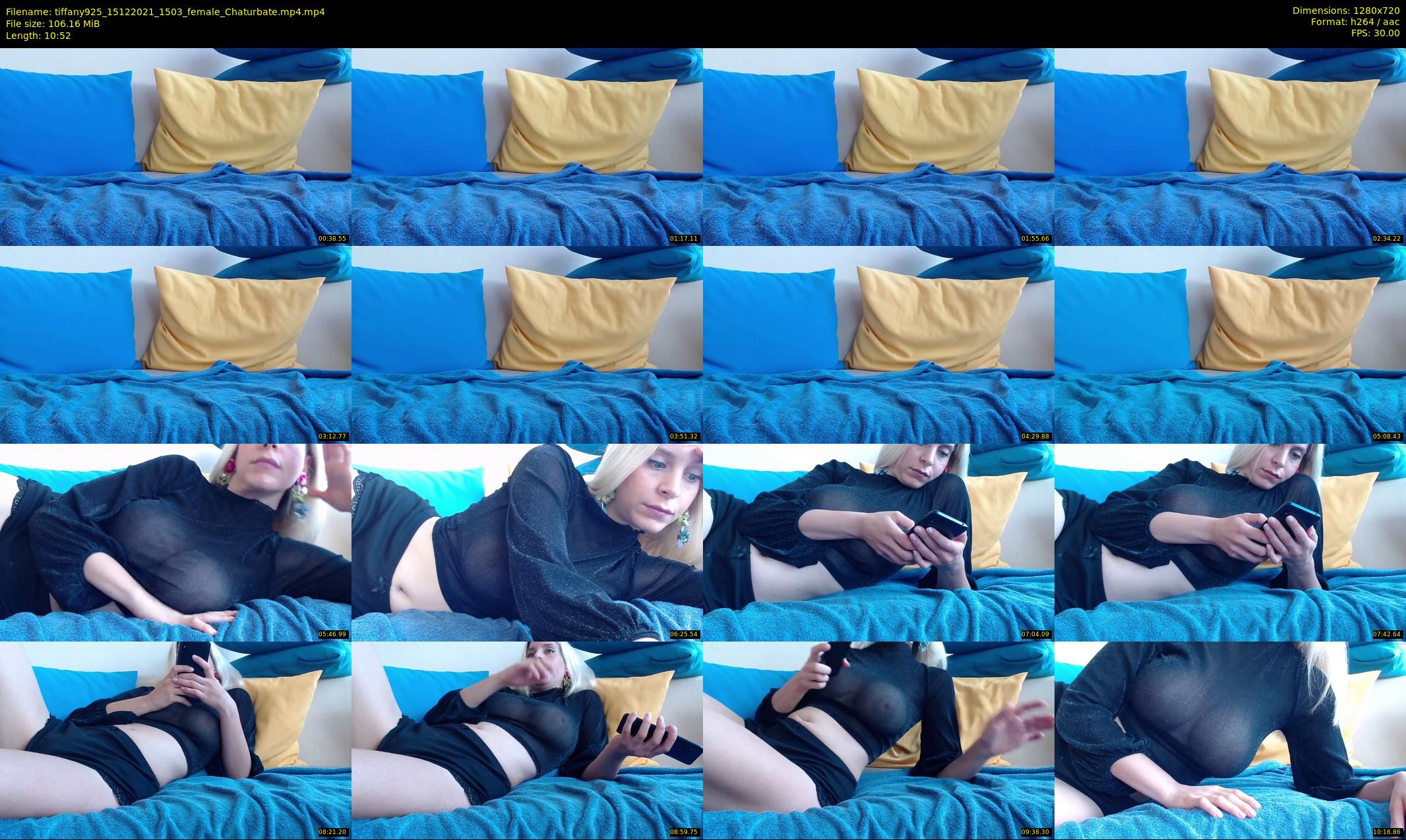 tiffany925 — 11 minute Chaturbate female cam show recording, 720p, Dec 15, 2021
