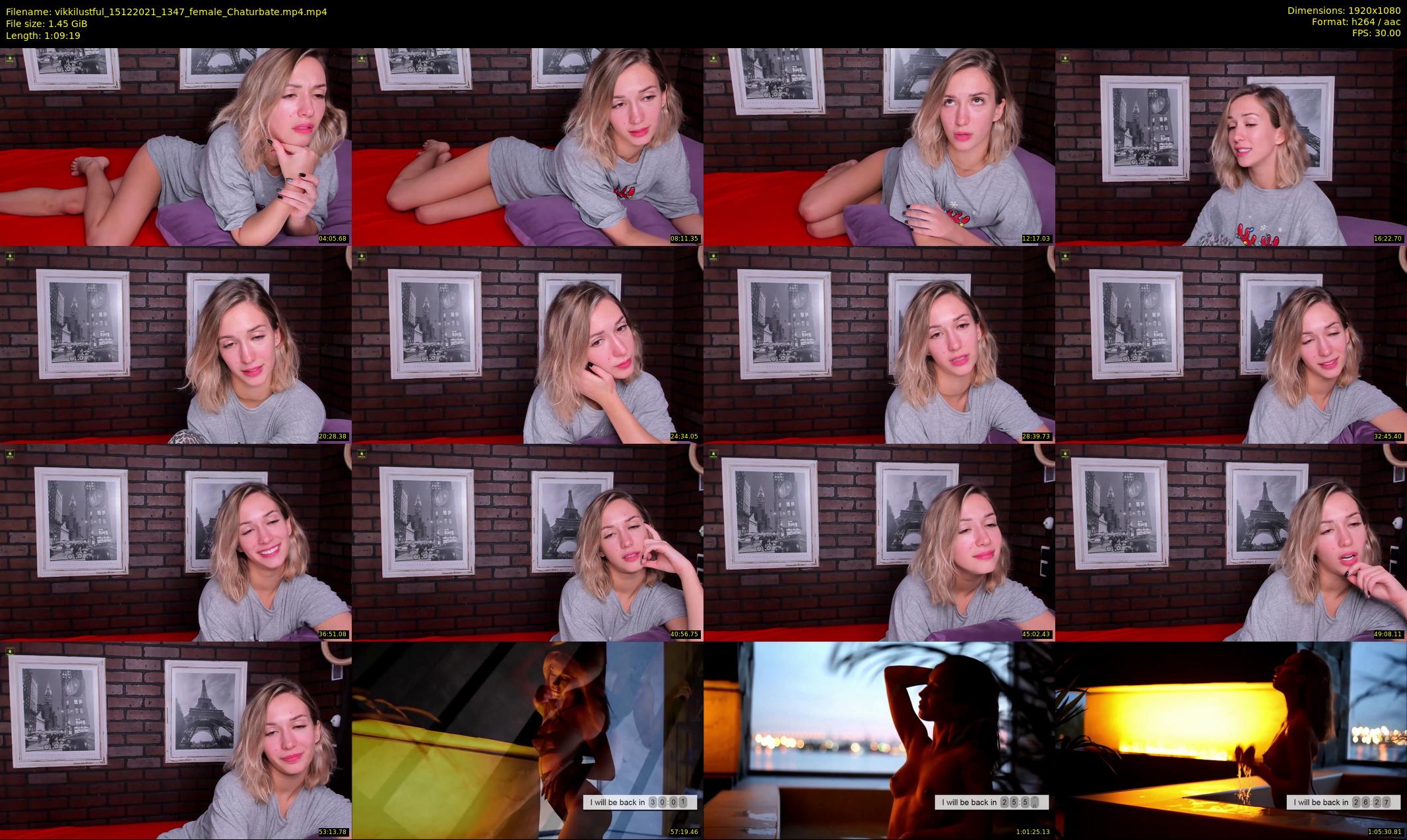 vikkilustful — 70 minute Chaturbate female cam show recording, 1080p, Dec 15, 2021