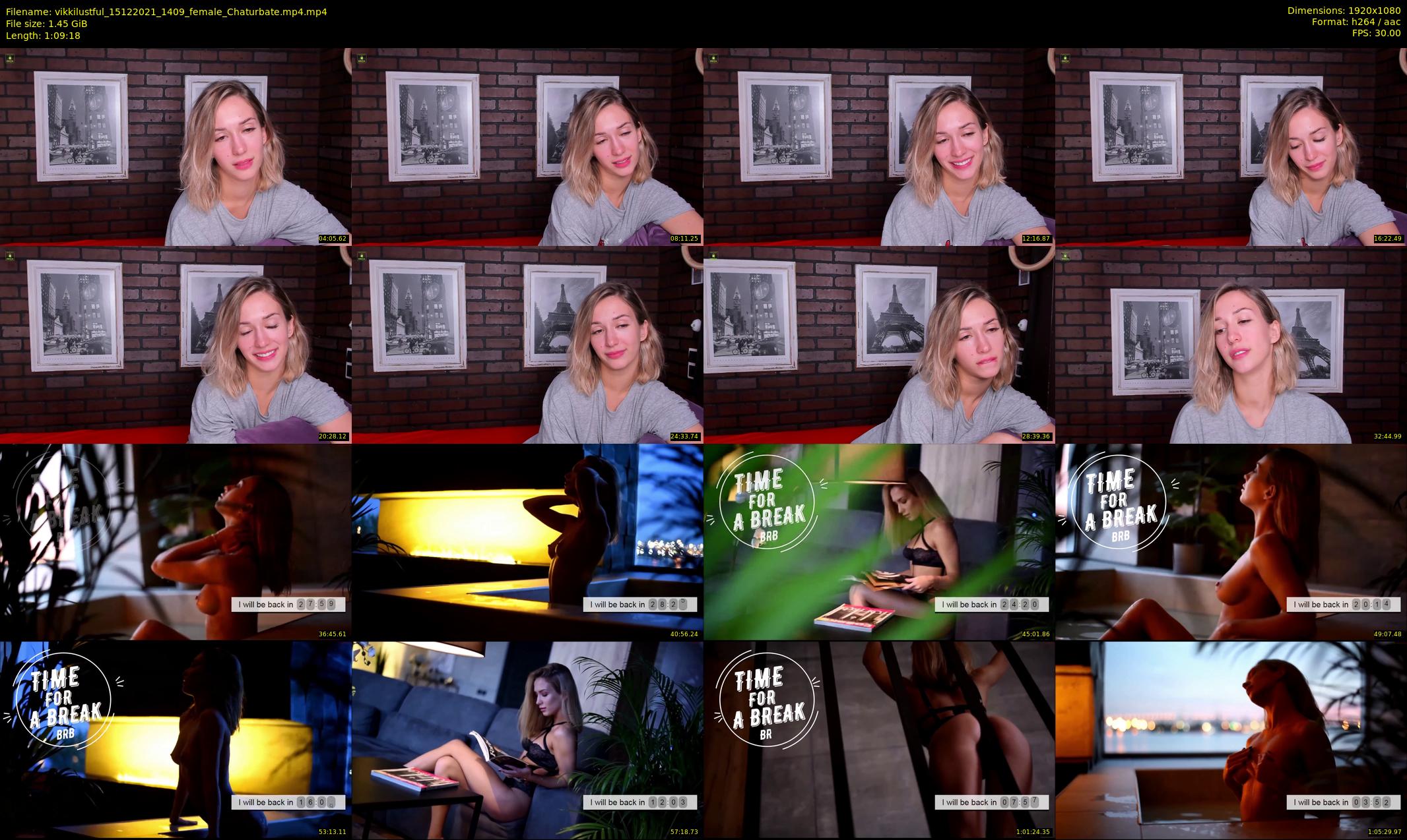 vikkilustful — 70 minute Chaturbate female cam show recording, 1080p, Dec 15, 2021