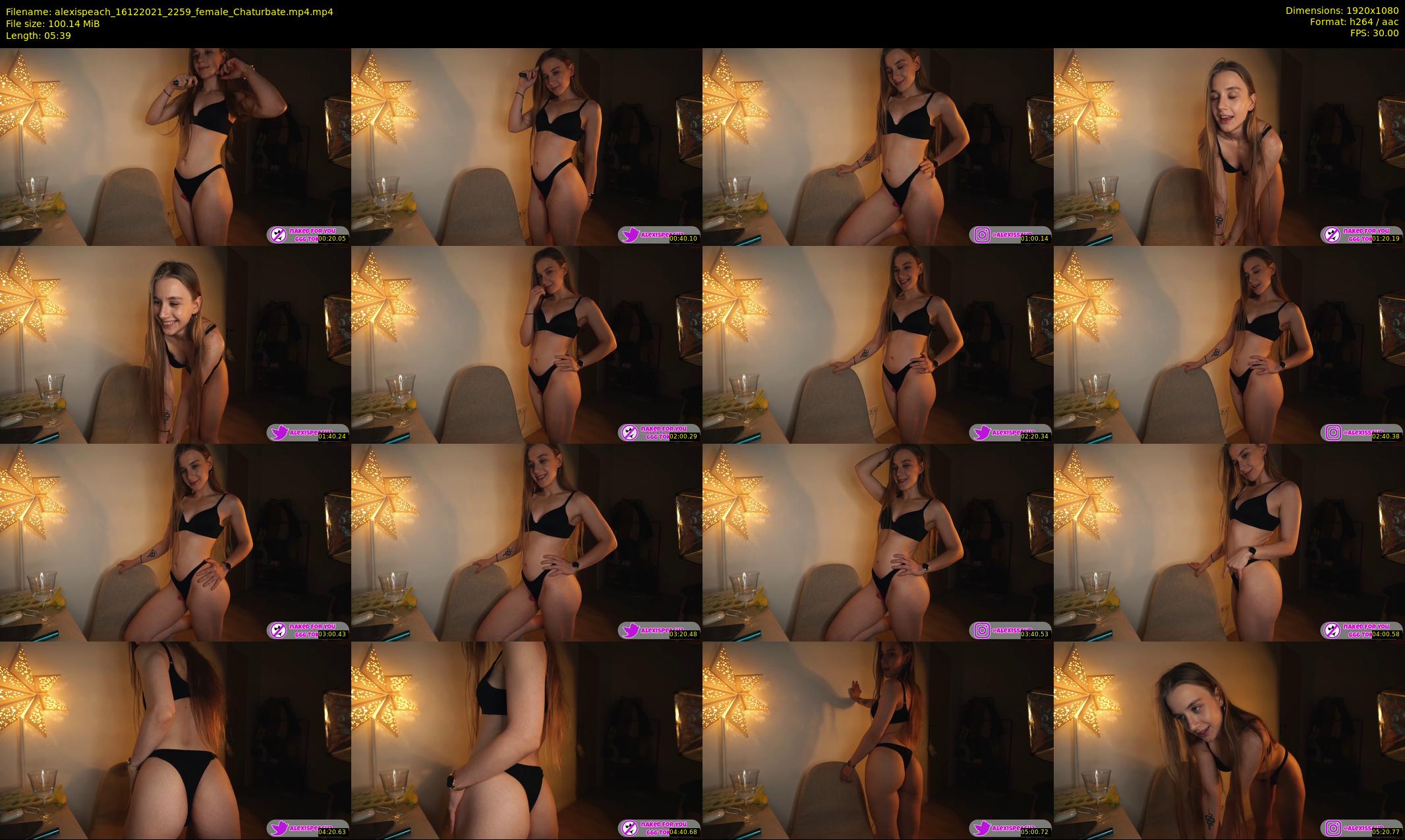alexispeach — 6 minute Chaturbate female cam show recording, 1080p, Dec 16, 2021