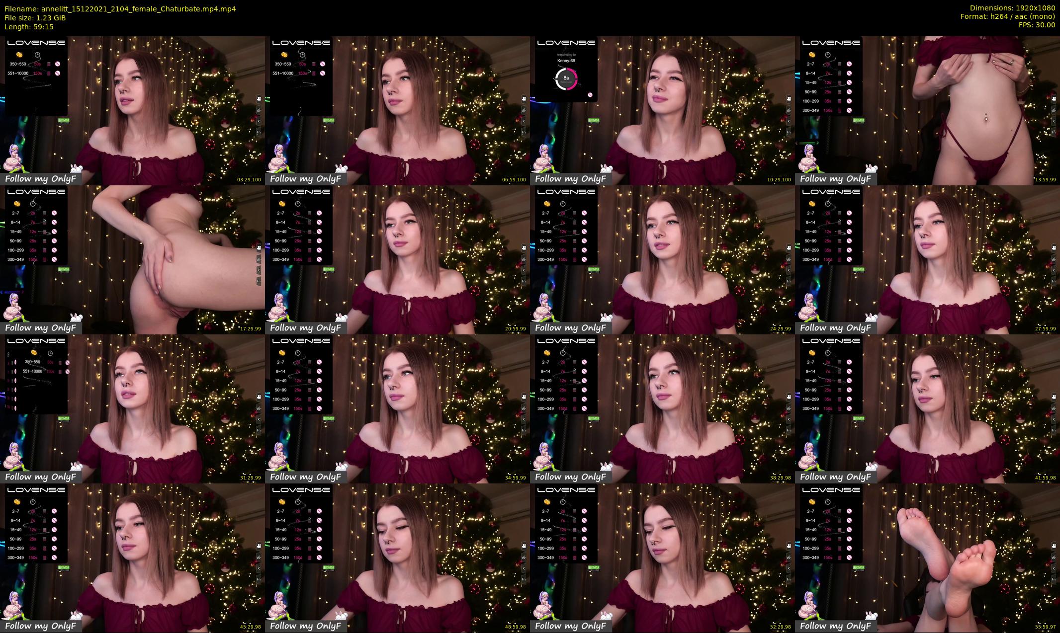 annelitt — 60 minute Chaturbate female cam show recording, 1080p, Dec 15, 2021