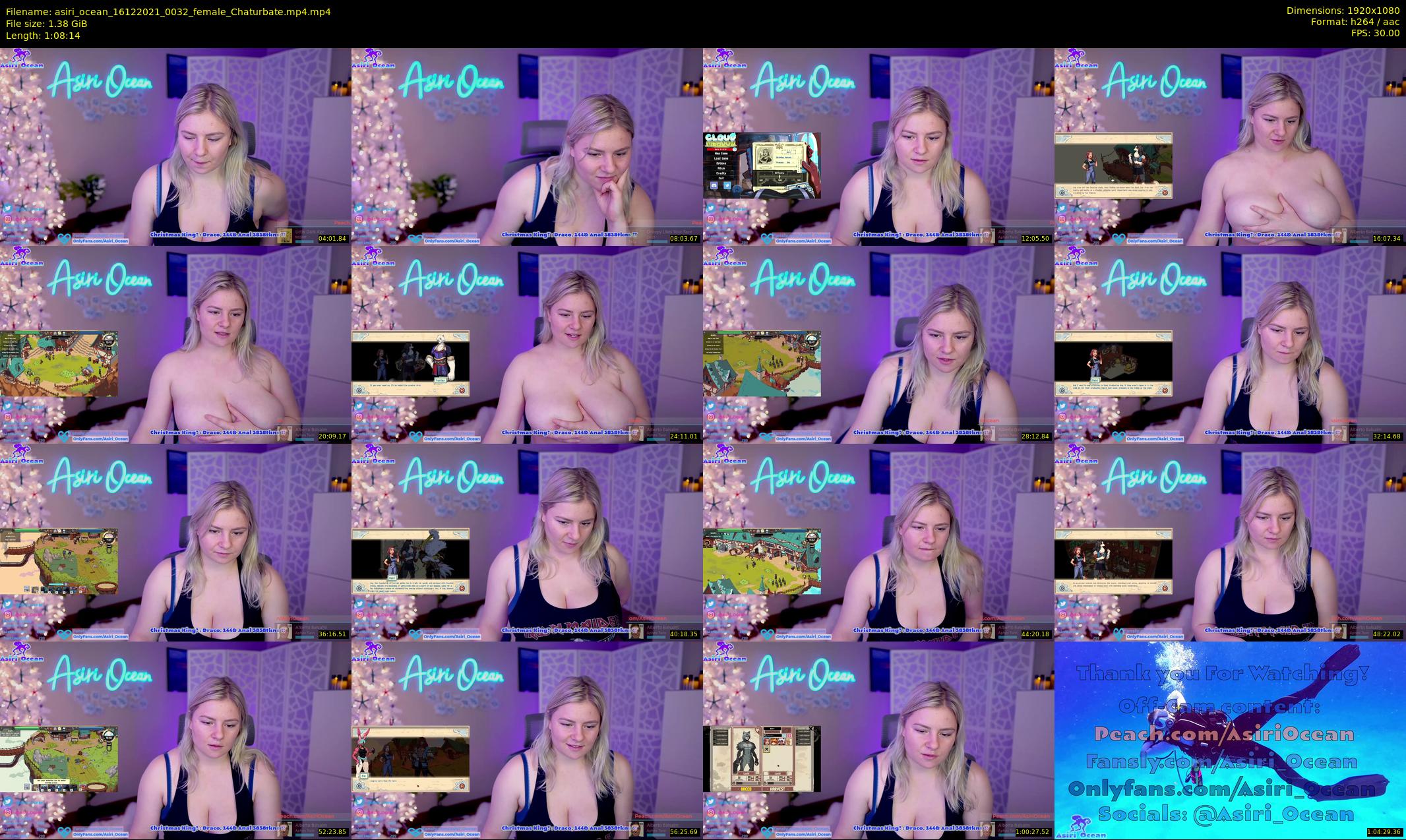 asiri_ocean — 69 minute Chaturbate female cam show recording, 1080p, Dec 16, 2021