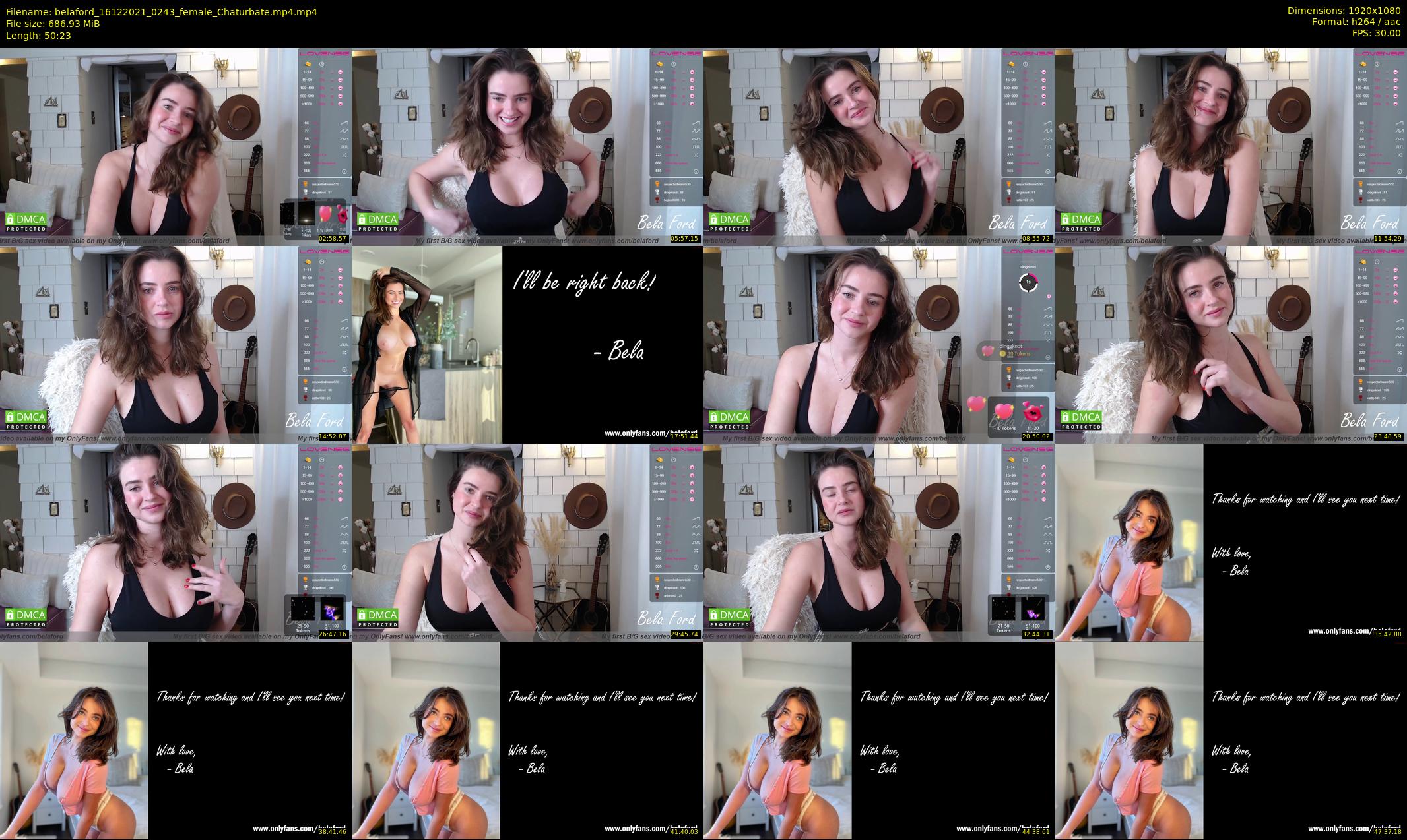 belaford — 51 minute Chaturbate female cam show recording, 1080p, Dec 16, 2021