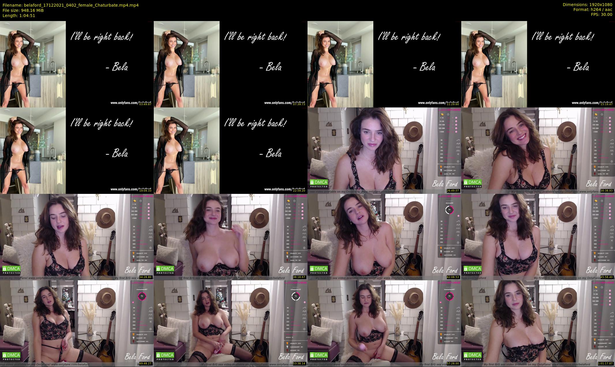 belaford — 65 minute Chaturbate female cam show recording, 1080p, Dec 17, 2021