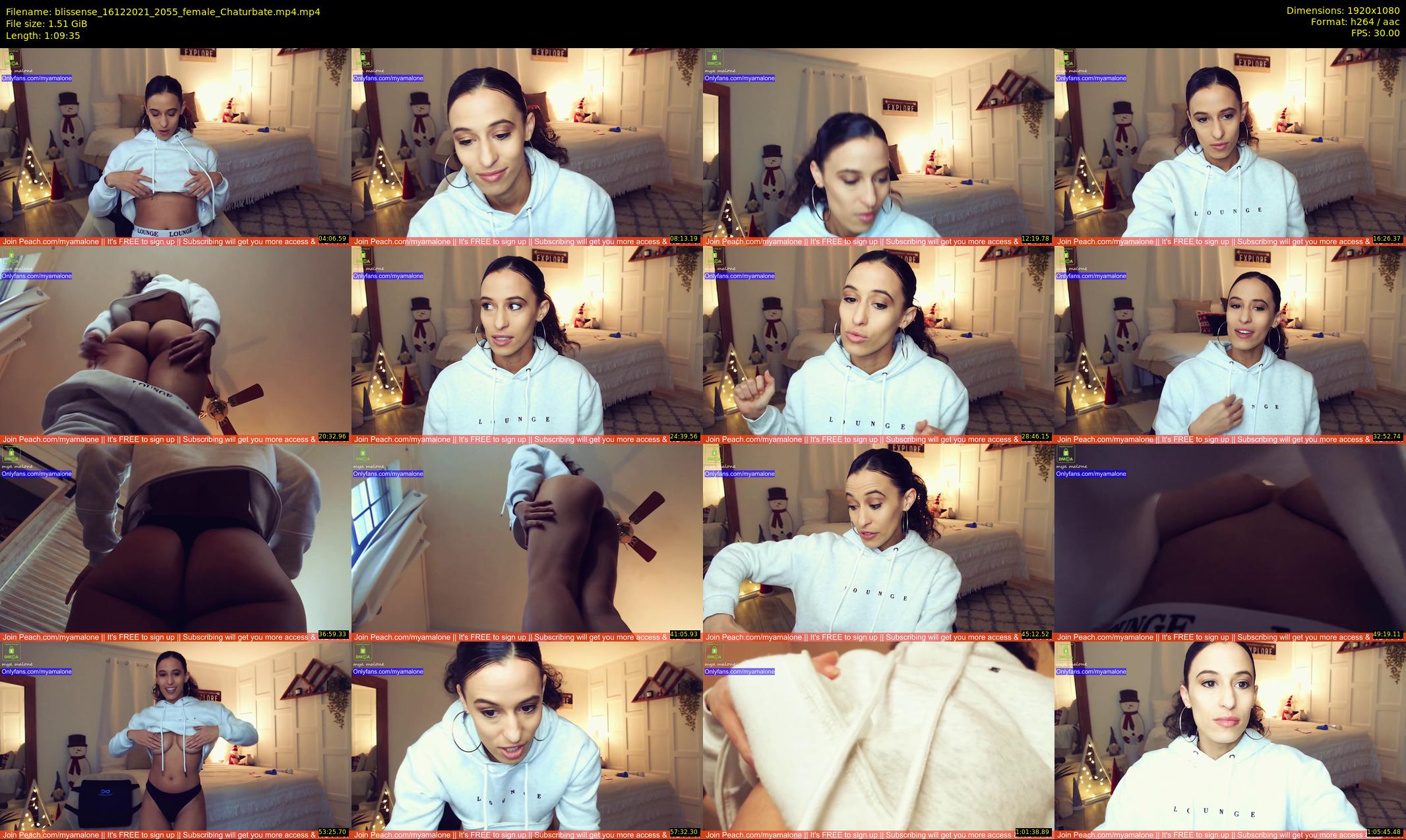 blissense — 70 minute Chaturbate female cam show recording, 1080p, Dec 16, 2021