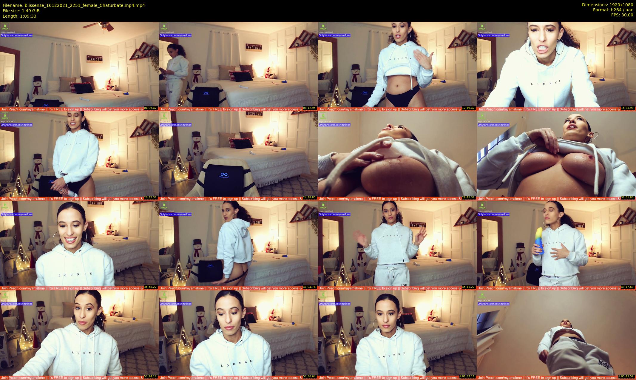 blissense — 70 minute Chaturbate female cam show recording, 1080p, Dec 16, 2021