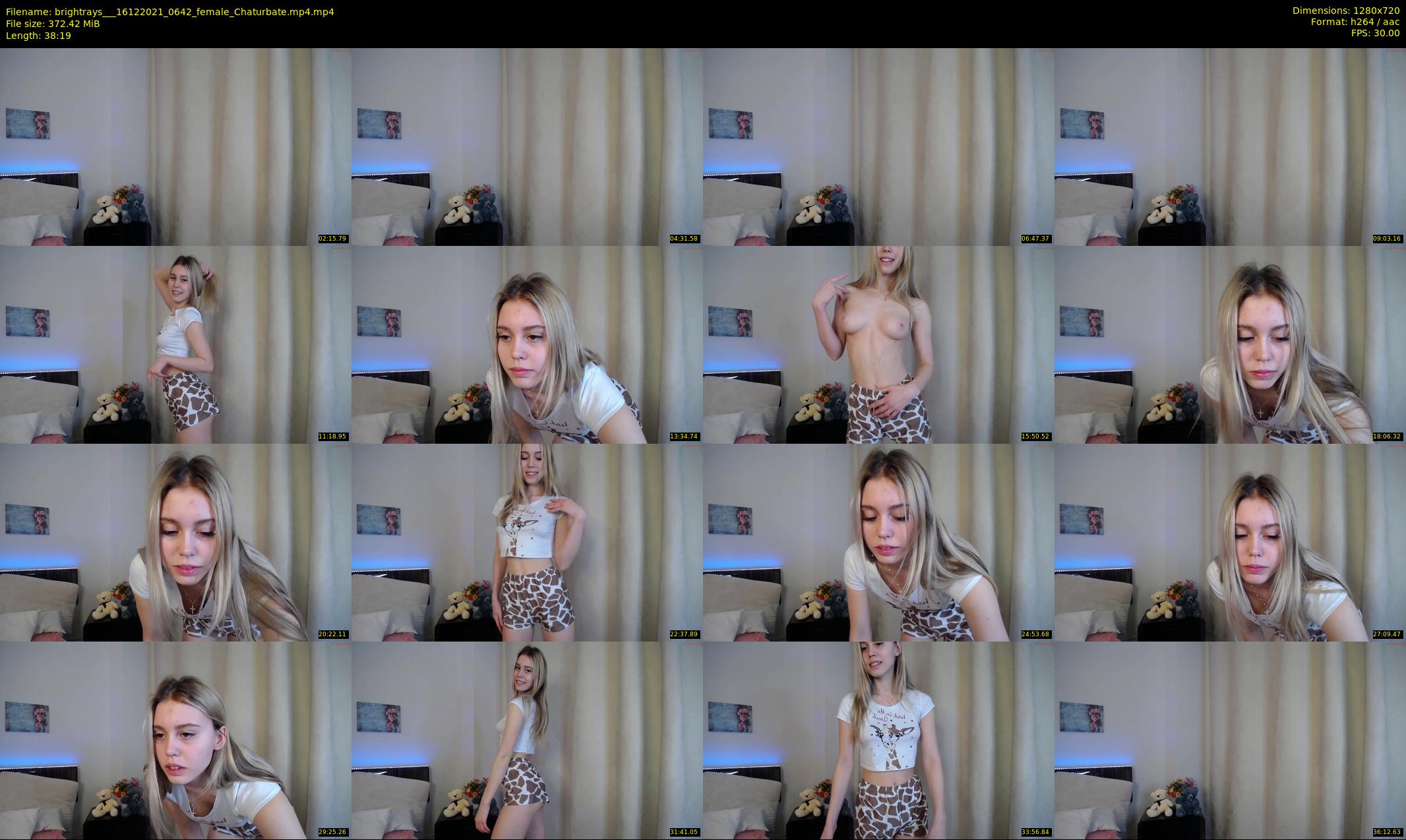 brightrays__ — 39 minute Chaturbate female cam show recording, 720p, Dec 16, 2021