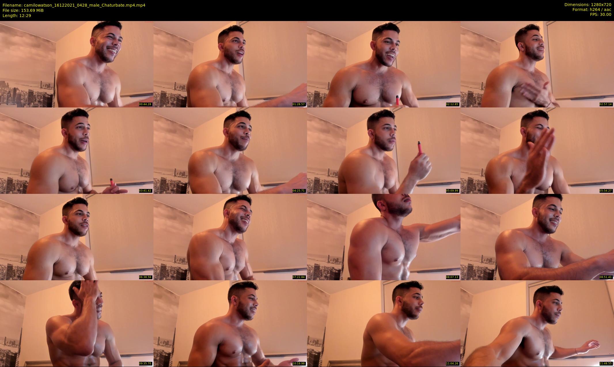 camilowatson — 13 minute Chaturbate male cam show recording, 720p, Dec 16, 2021