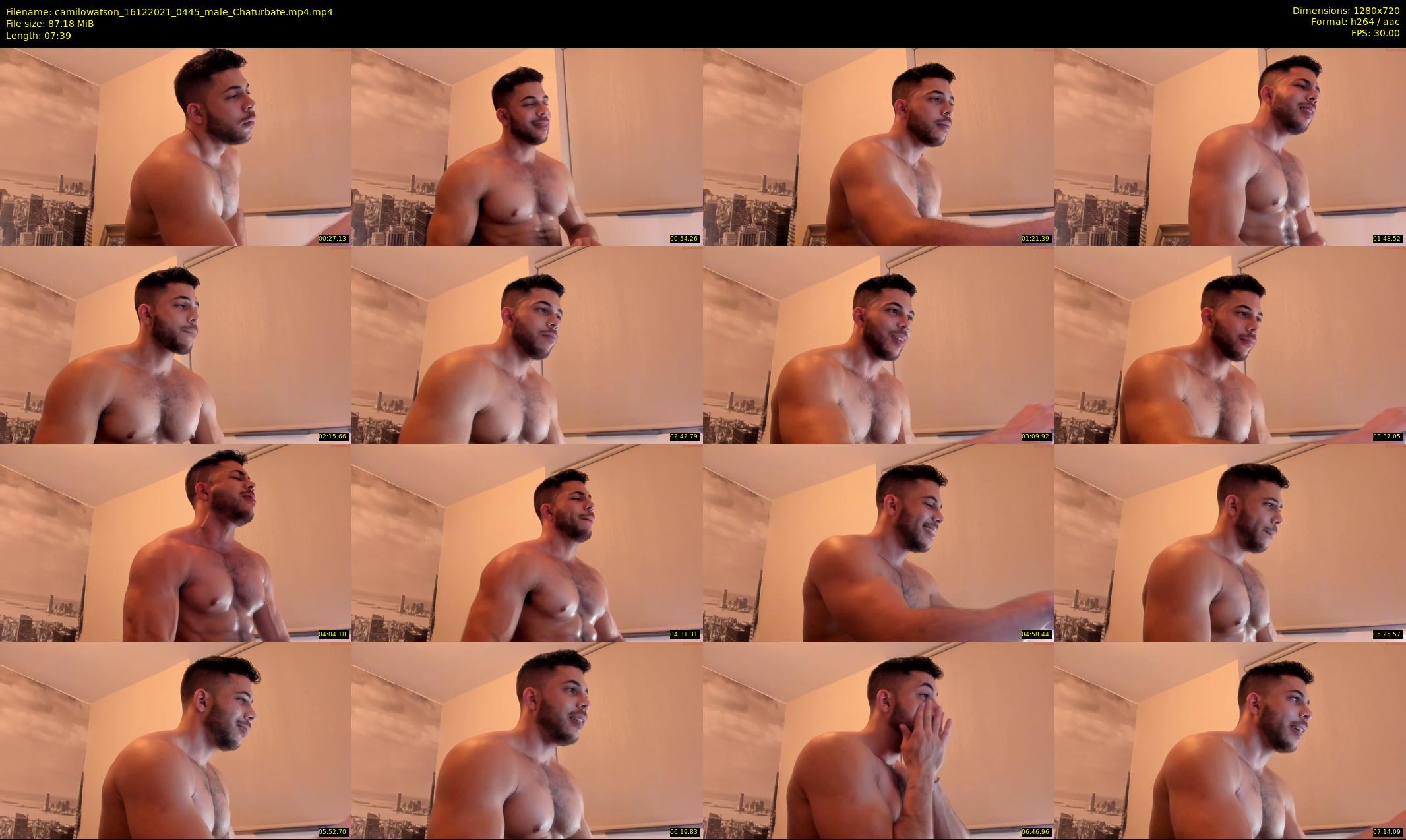 camilowatson — 8 minute Chaturbate male cam show recording, 720p, Dec 16, 2021