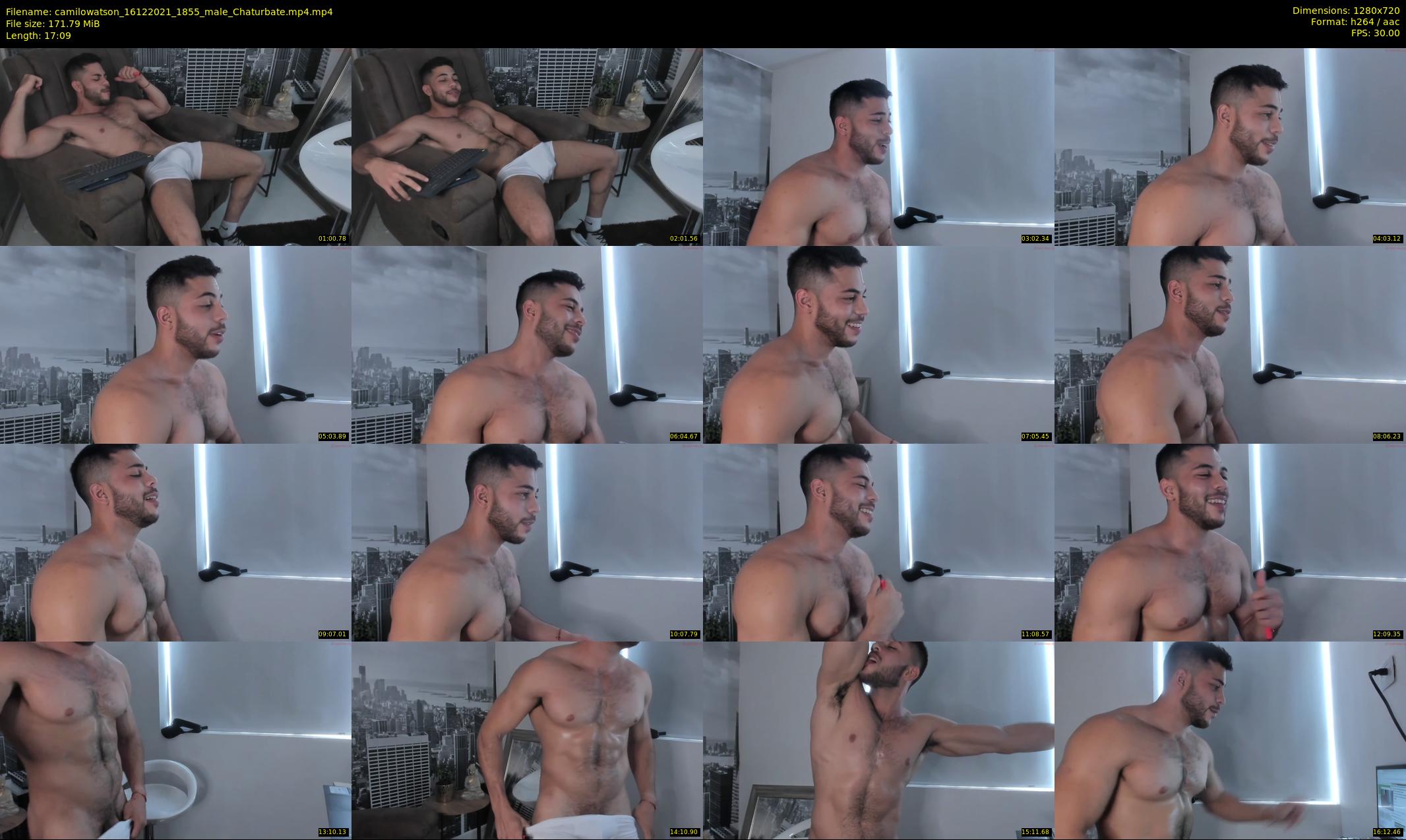 camilowatson — 18 minute Chaturbate male cam show recording, 720p, Dec 16, 2021
