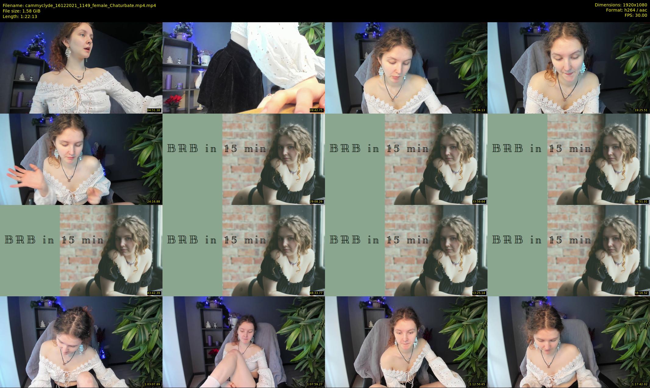 cammyclyde — 83 minute Chaturbate female cam show recording, 1080p, Dec 16, 2021