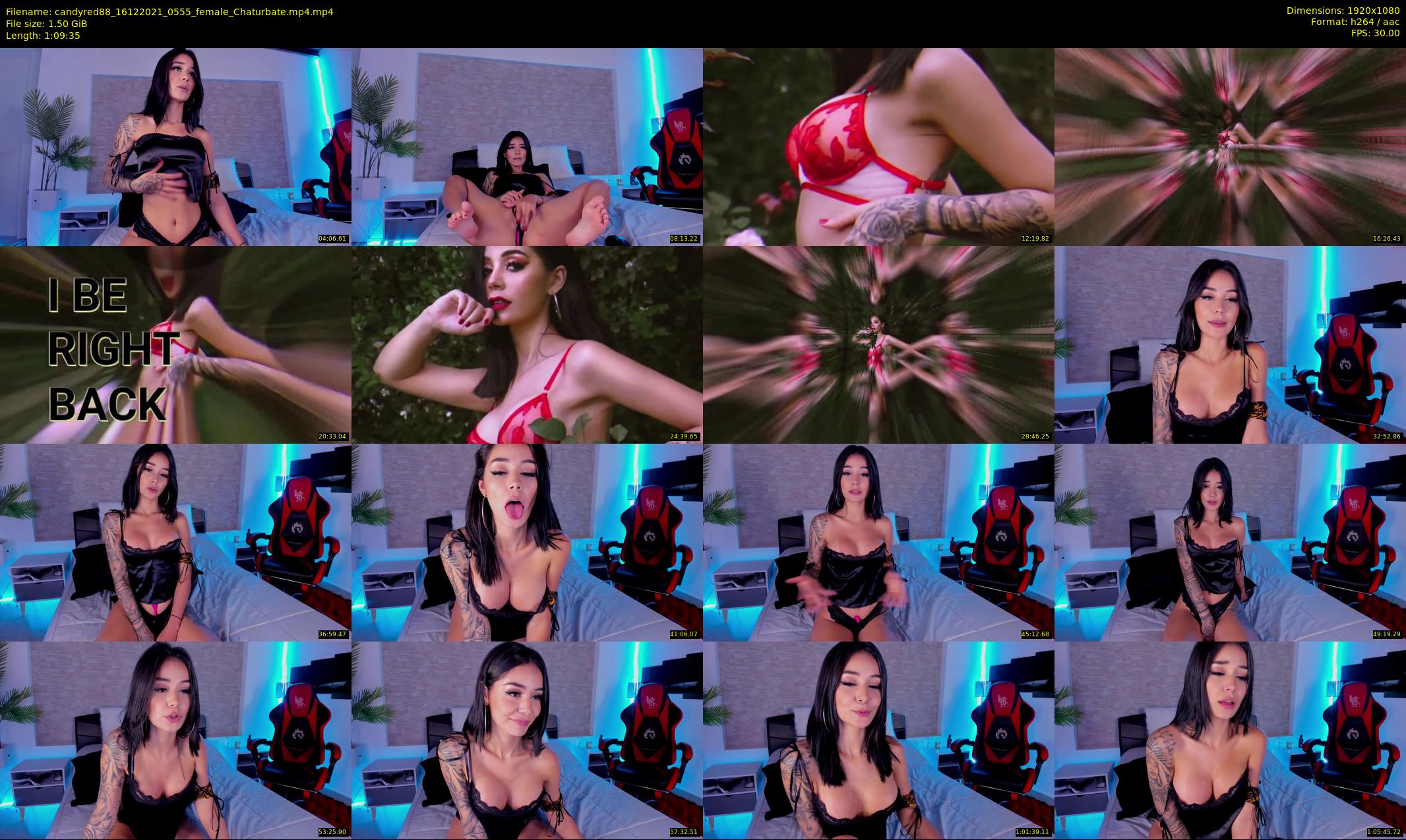 candyred88 — 70 minute Chaturbate female cam show recording, 1080p, Dec 16, 2021