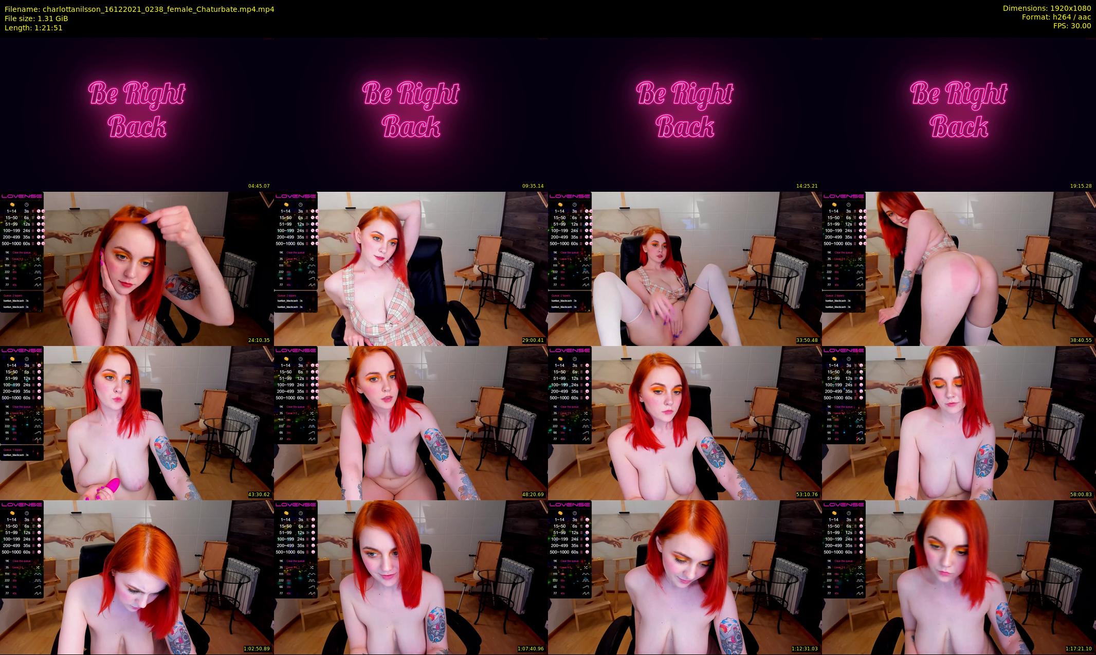 charlottanilsson — 82 minute Chaturbate female cam show recording, 1080p, Dec 16, 2021