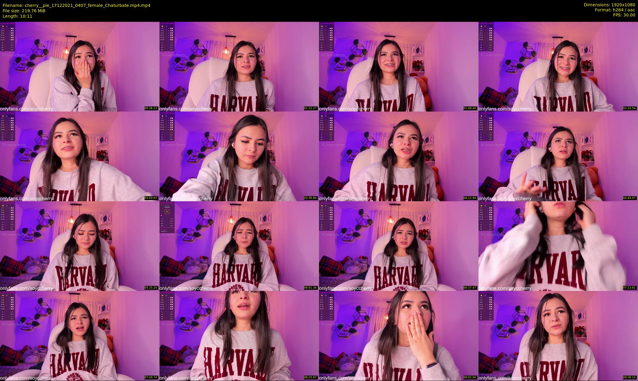 cherry__pie — 11 minute Chaturbate female cam show recording, 1080p, Dec 17, 2021